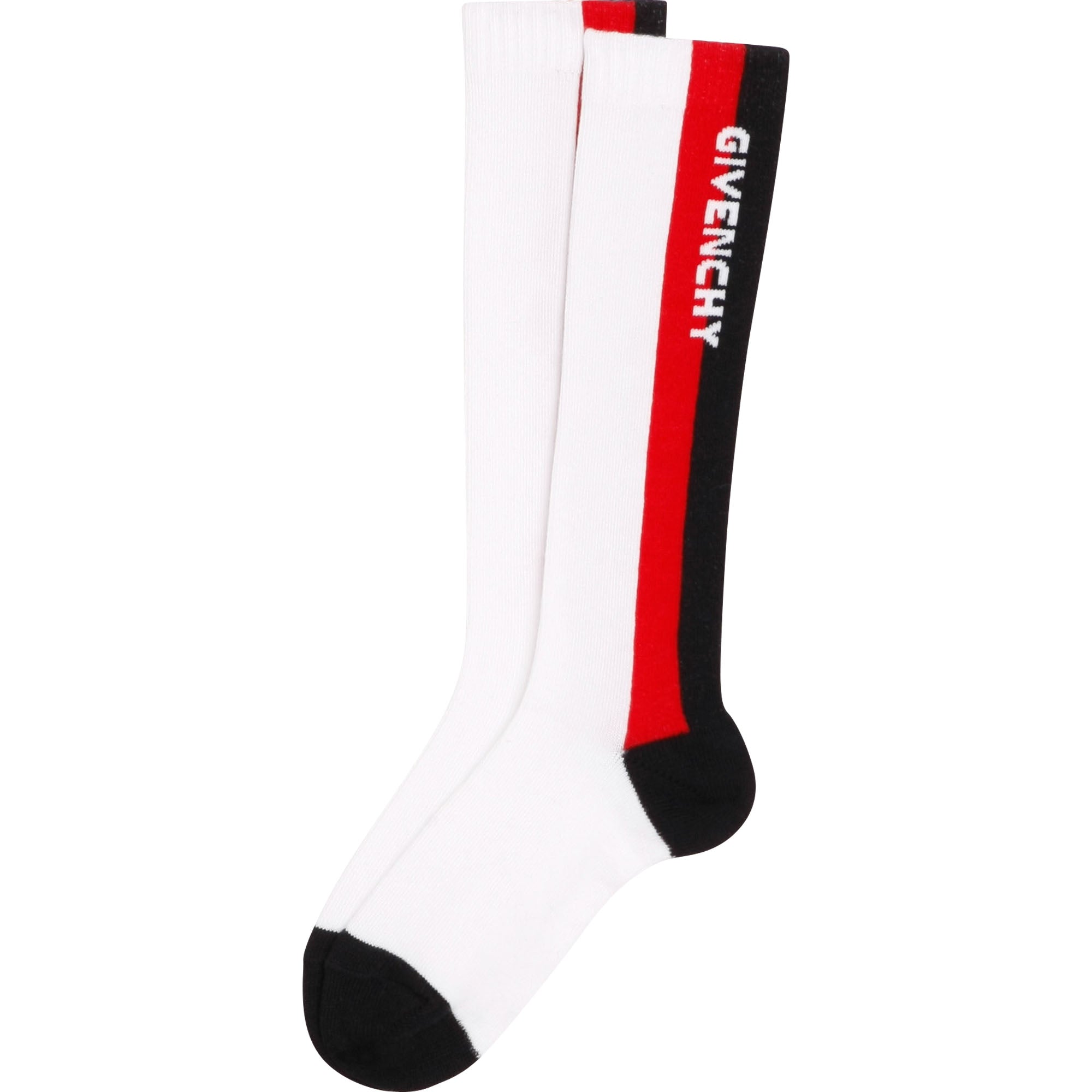 Boys White Stripe Cotton Socks