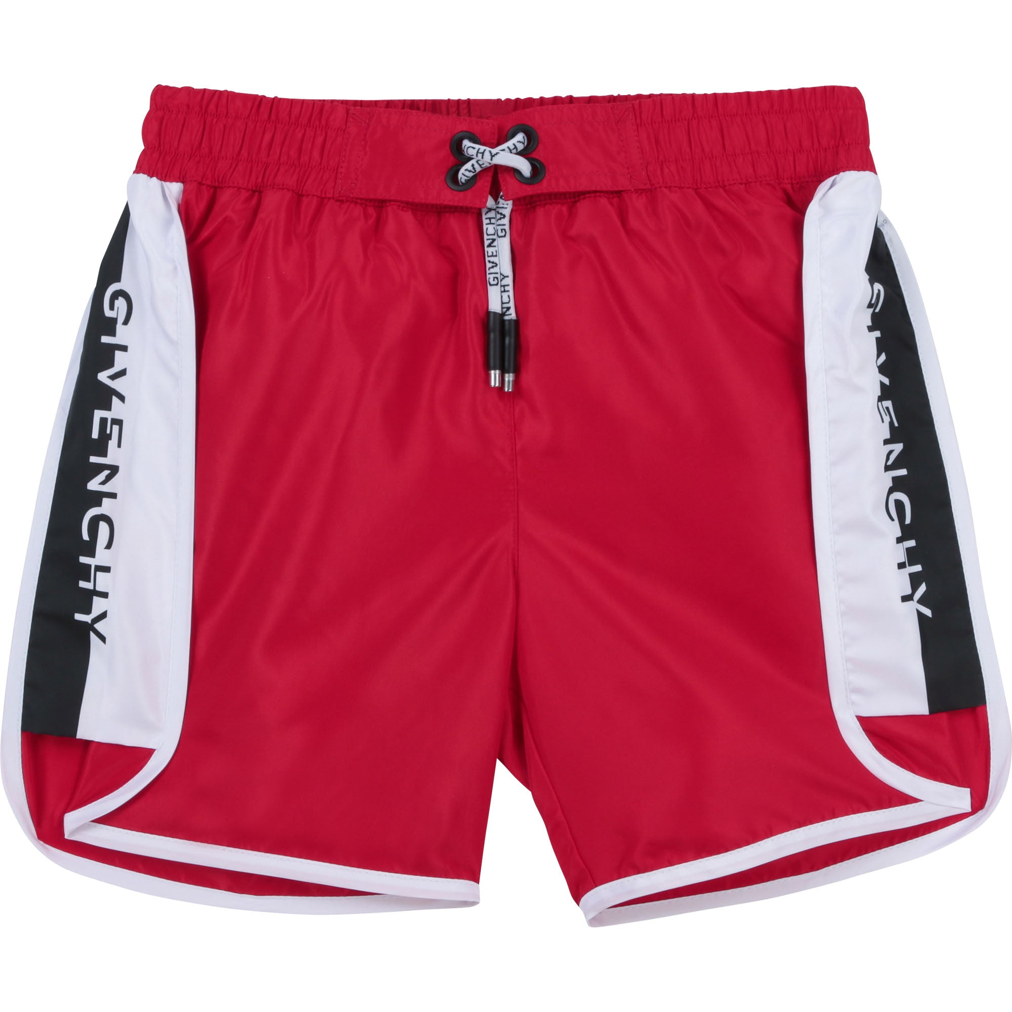 Boys Red Logo Swim Shorts