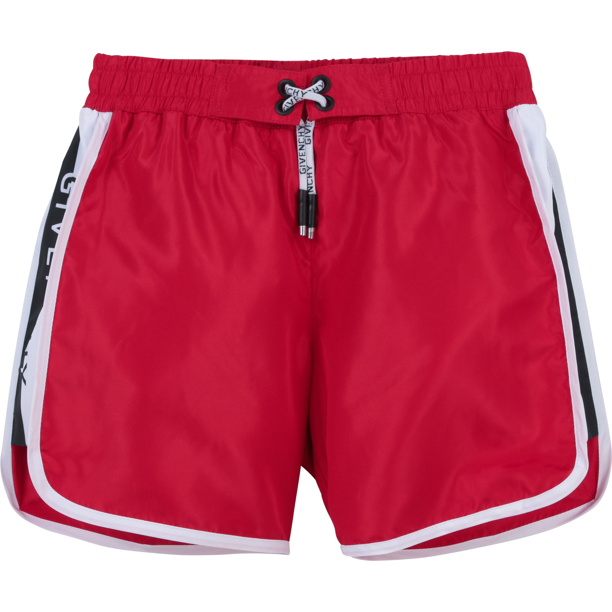 Boys Red Logo Swim Shorts