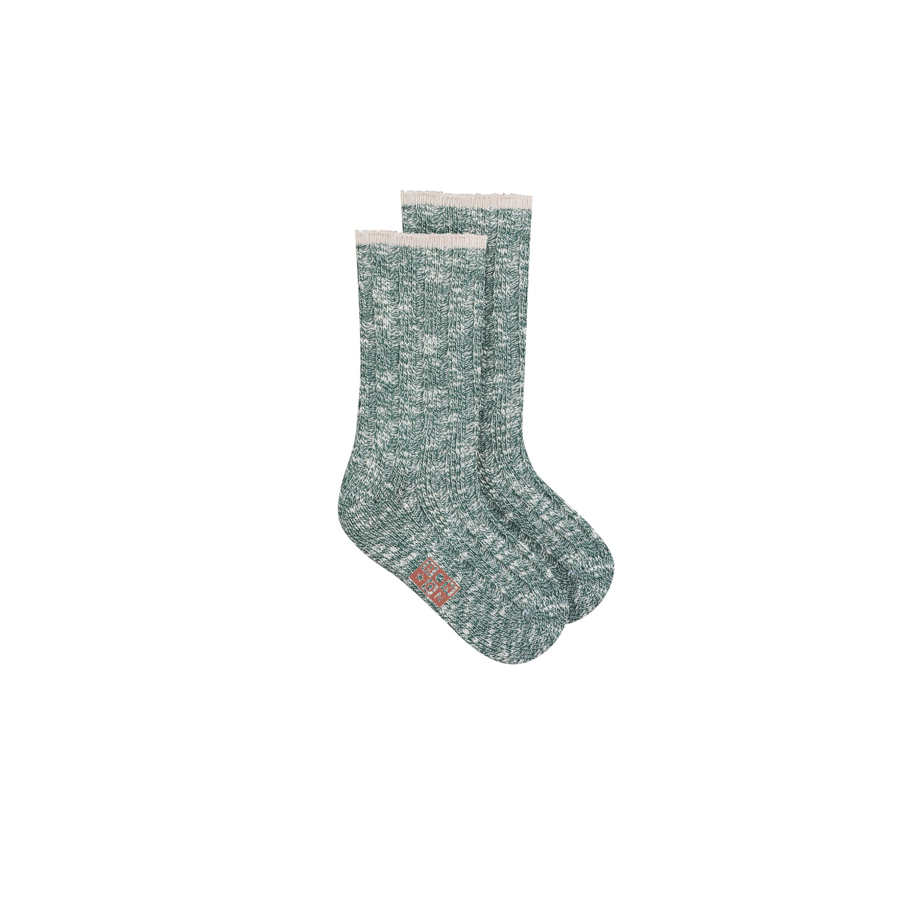 Boys & Girls Green Cotton Socks