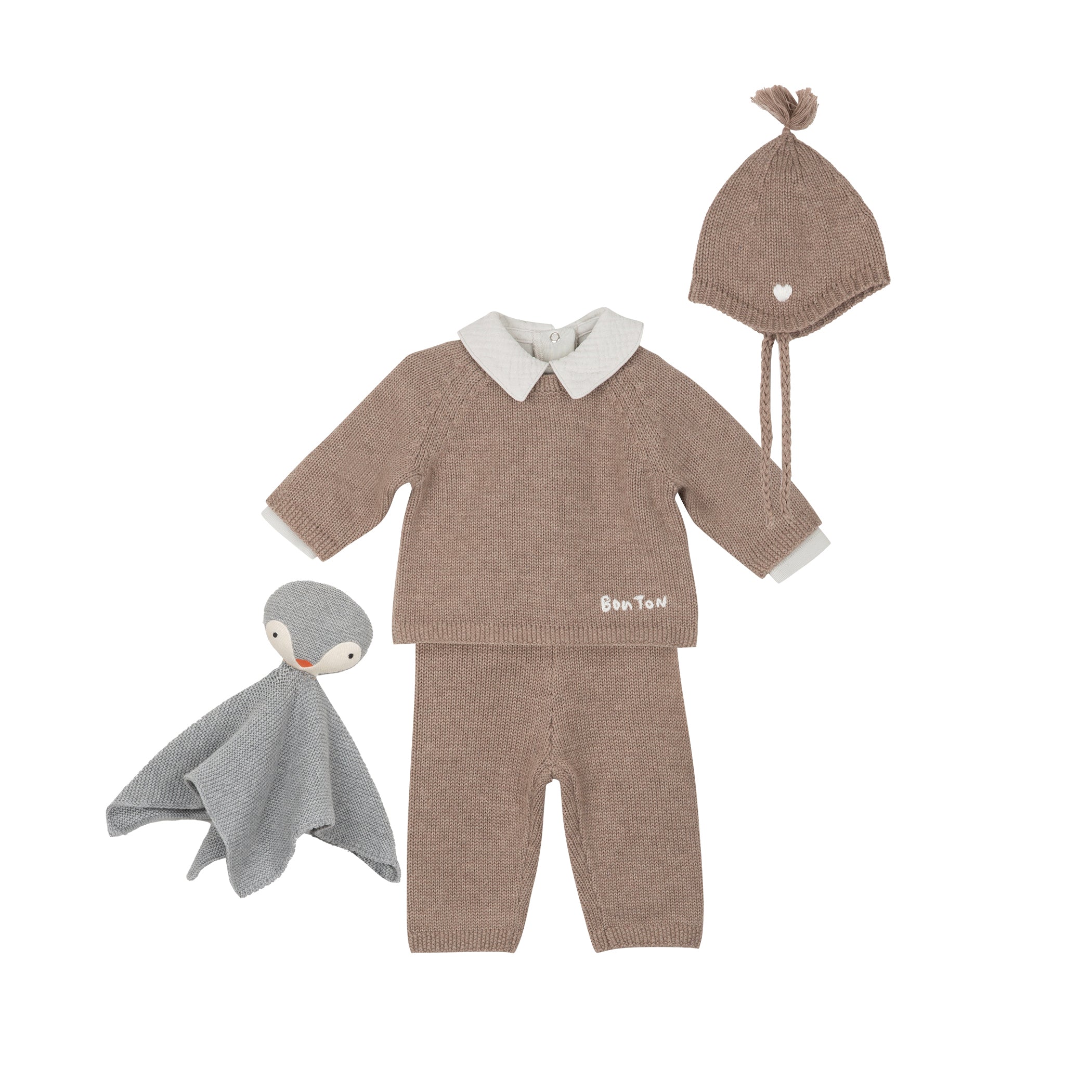 Baby Boys Camel Cotton Set