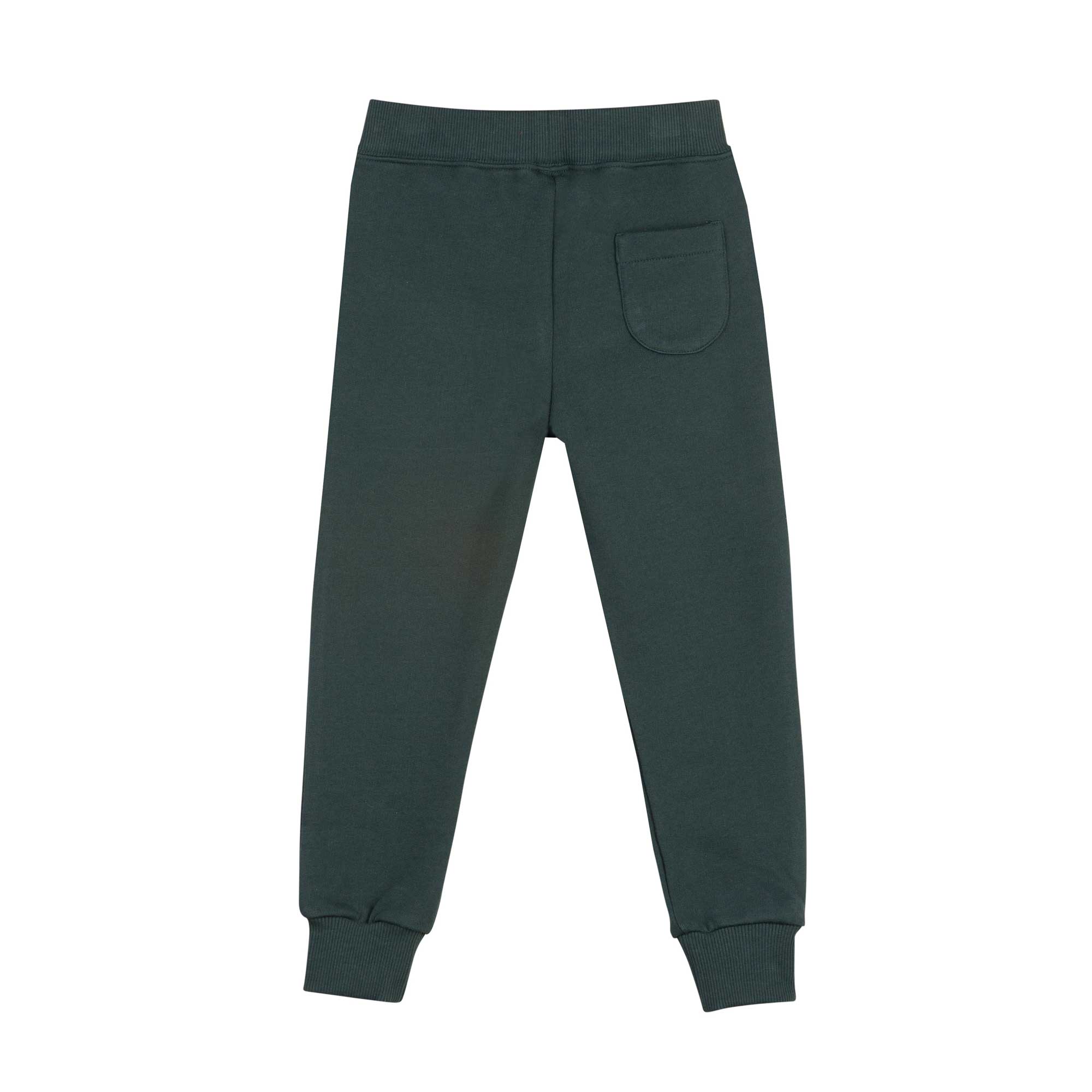 Boys Green Cotton Trousers