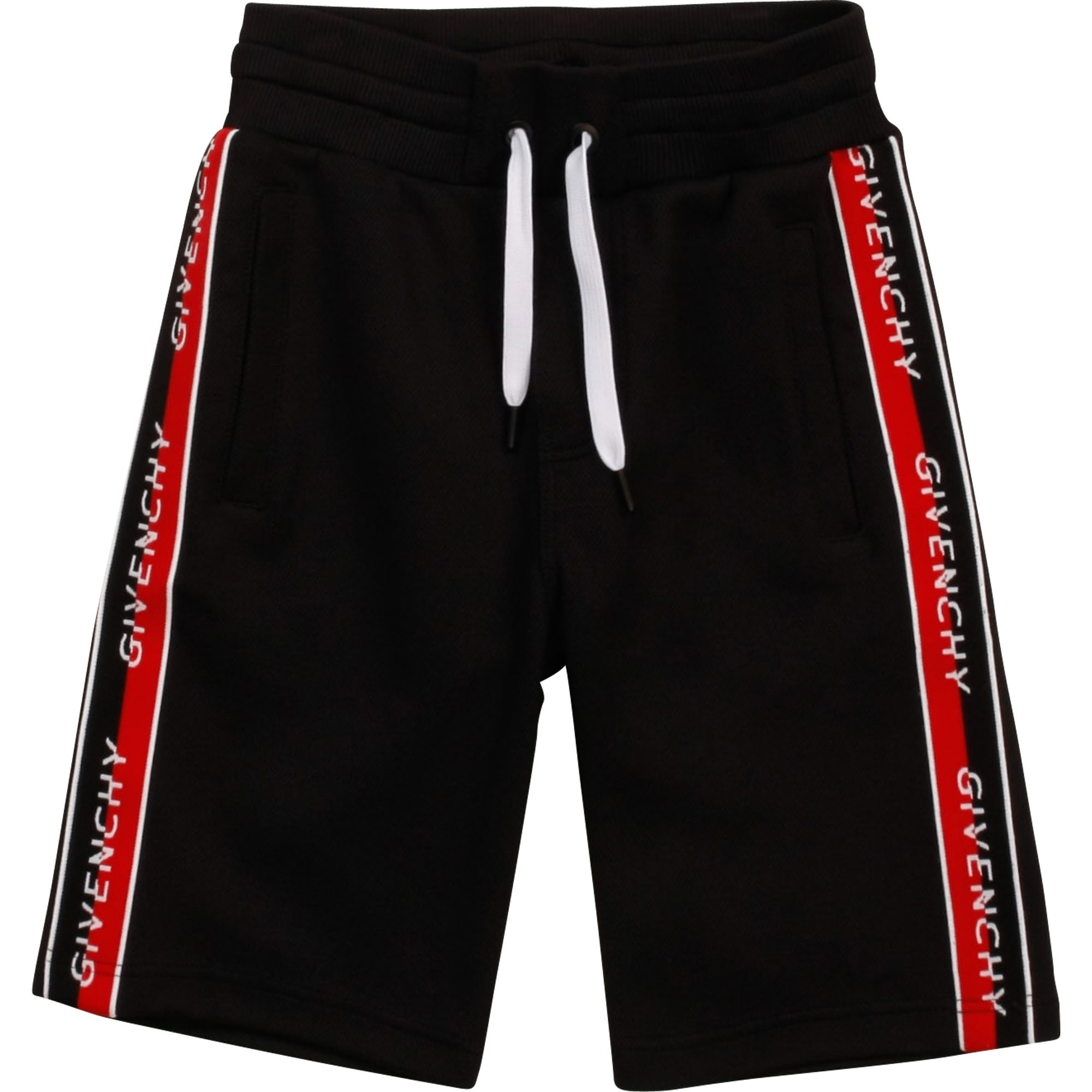 Boys Black Cotton Shorts