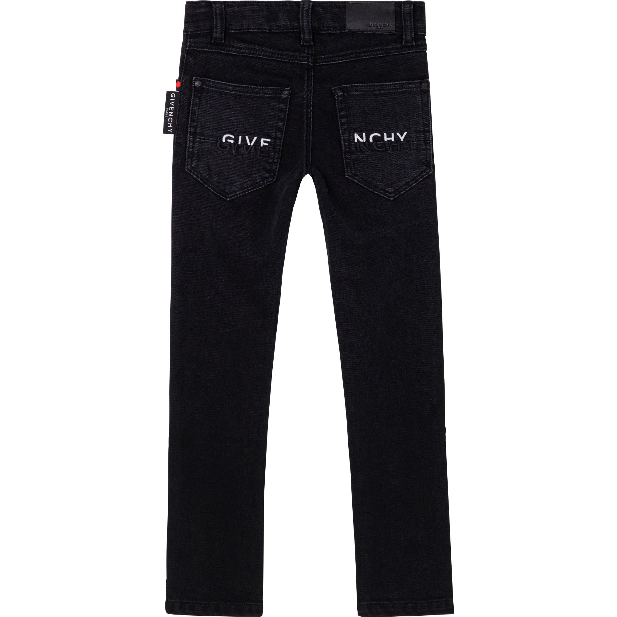 Boys Black Logo Trousers