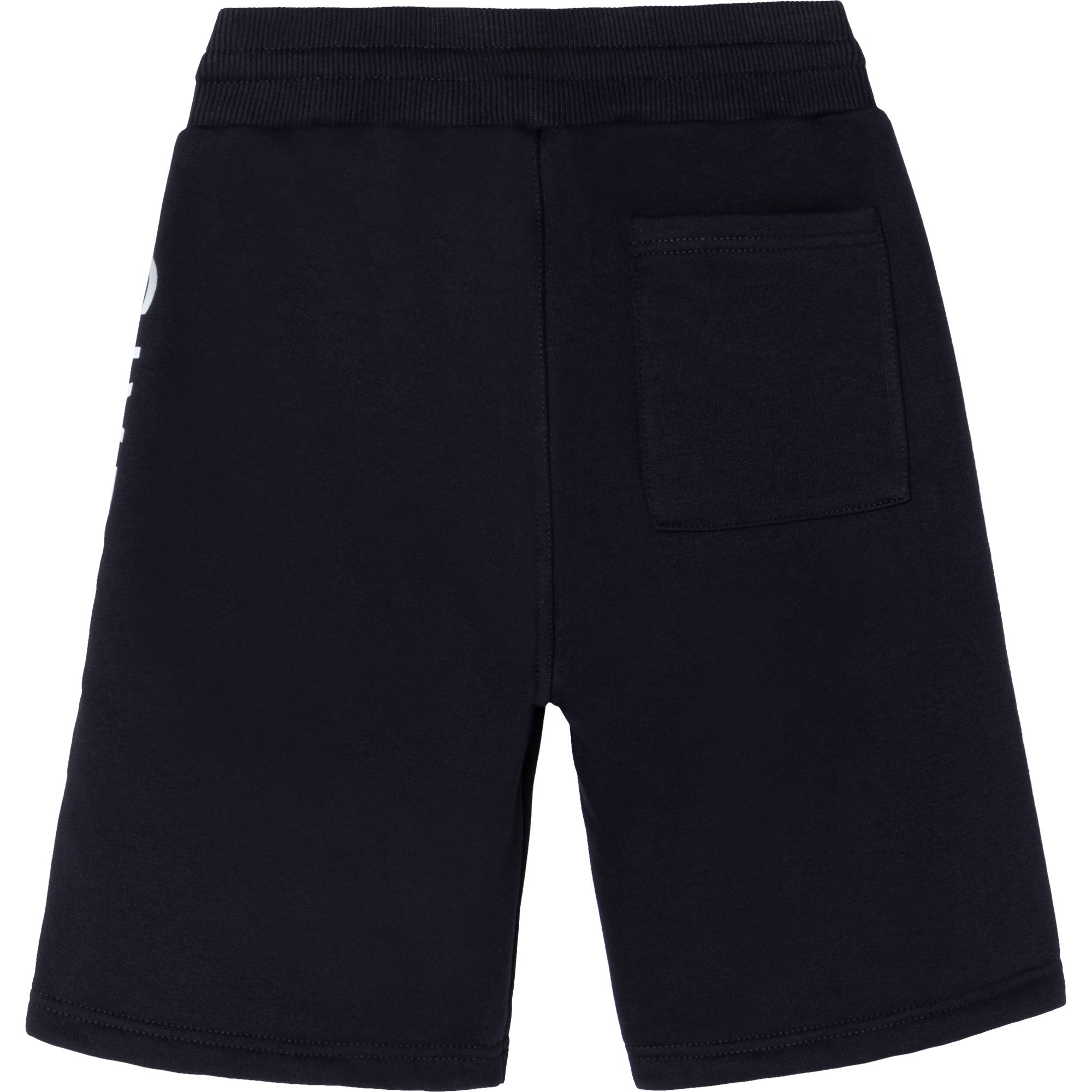 Boys Black Logo Cotton Shorts