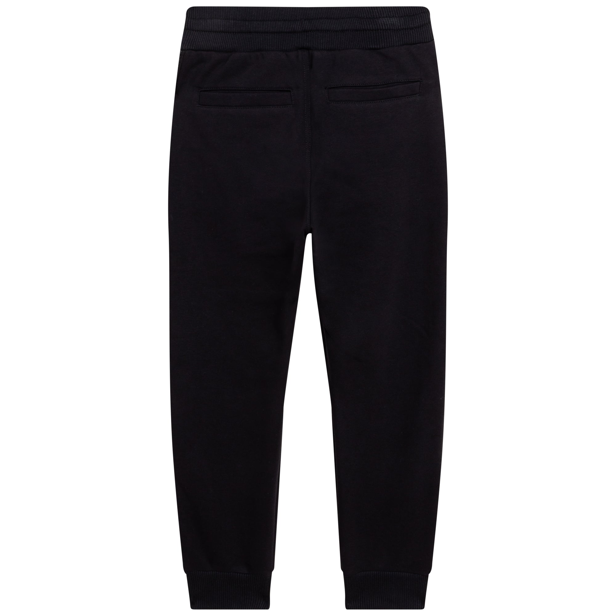 Boys & Girls Black Cotton Trousers