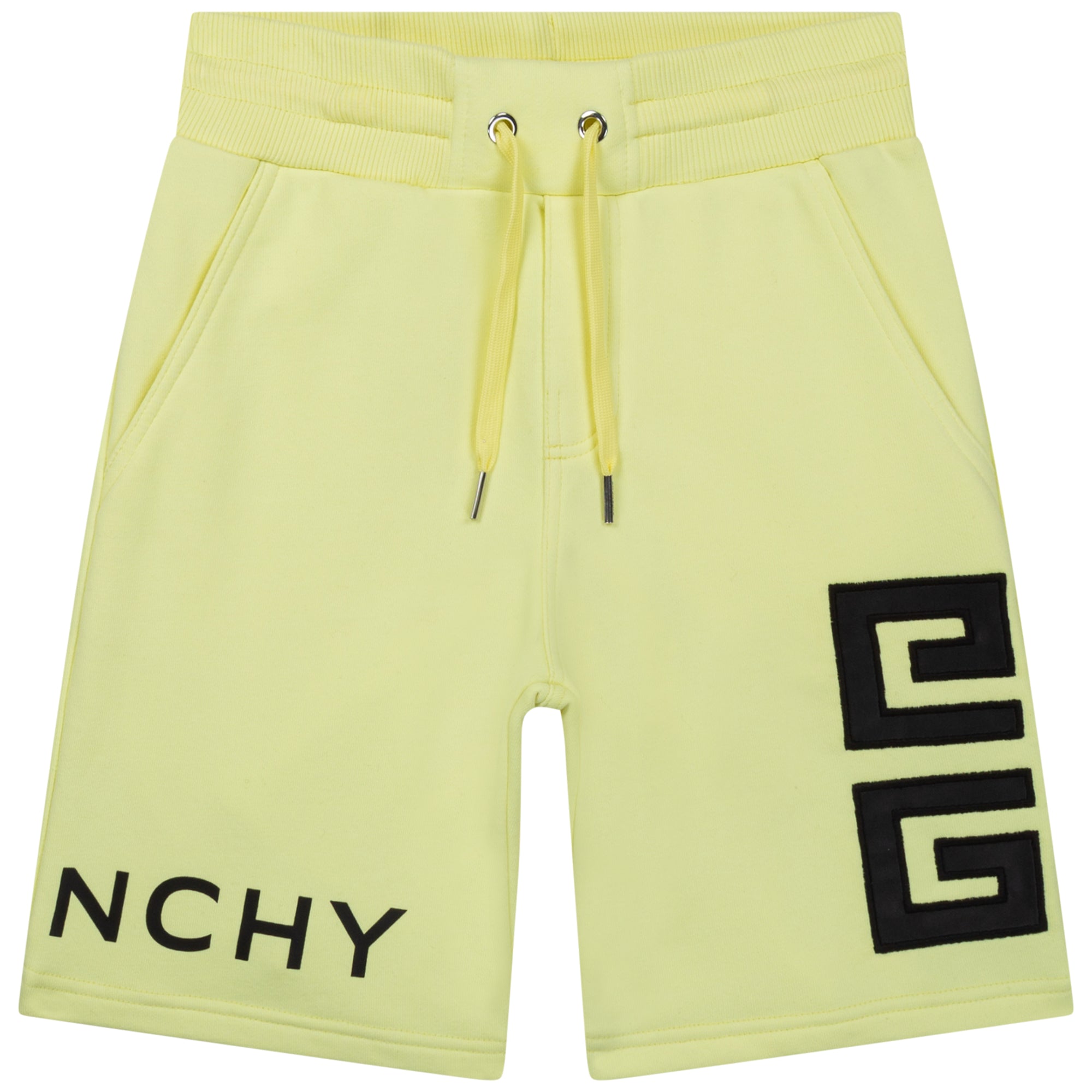 Boys Yellow Cotton Shorts