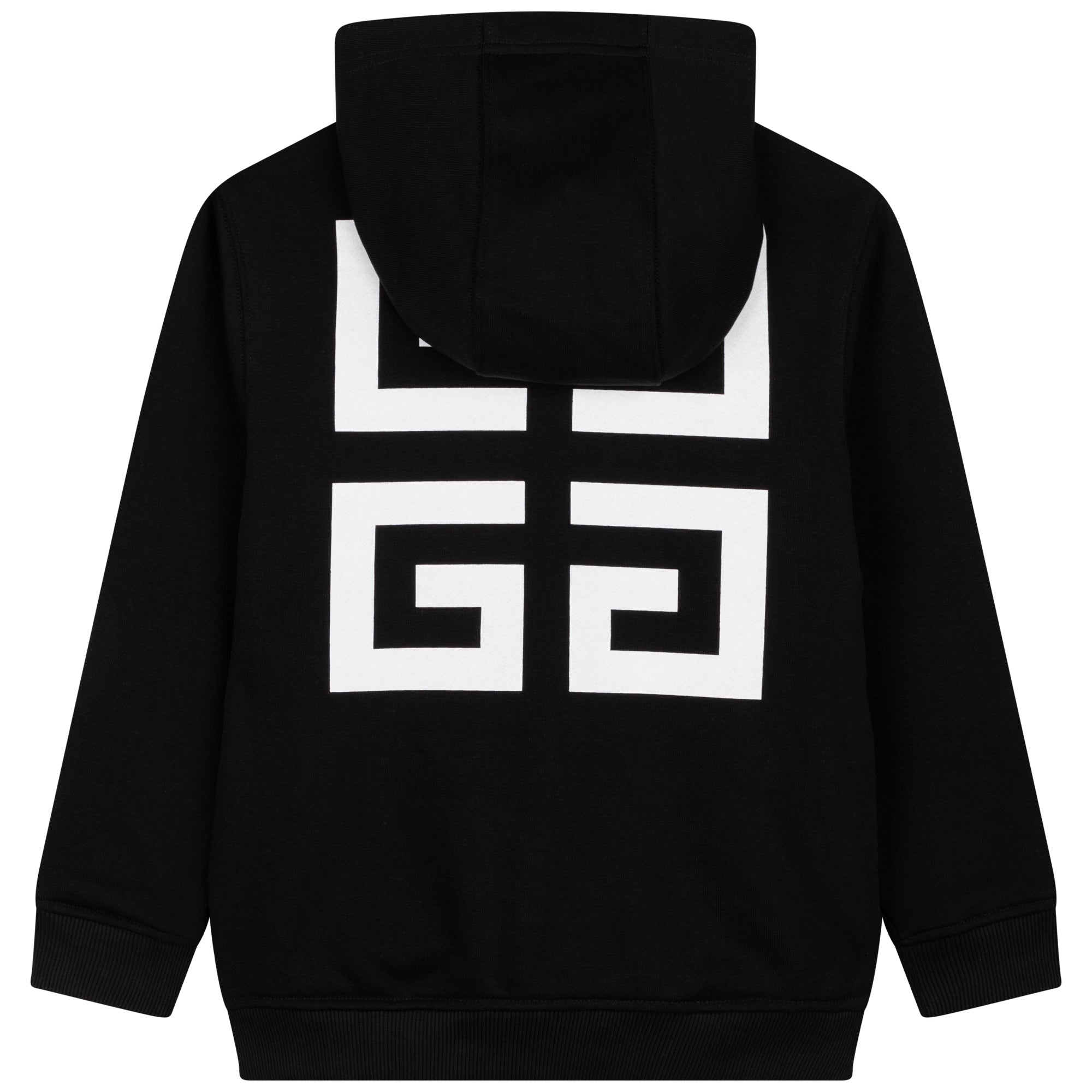 Boys Black Zip-Up Top