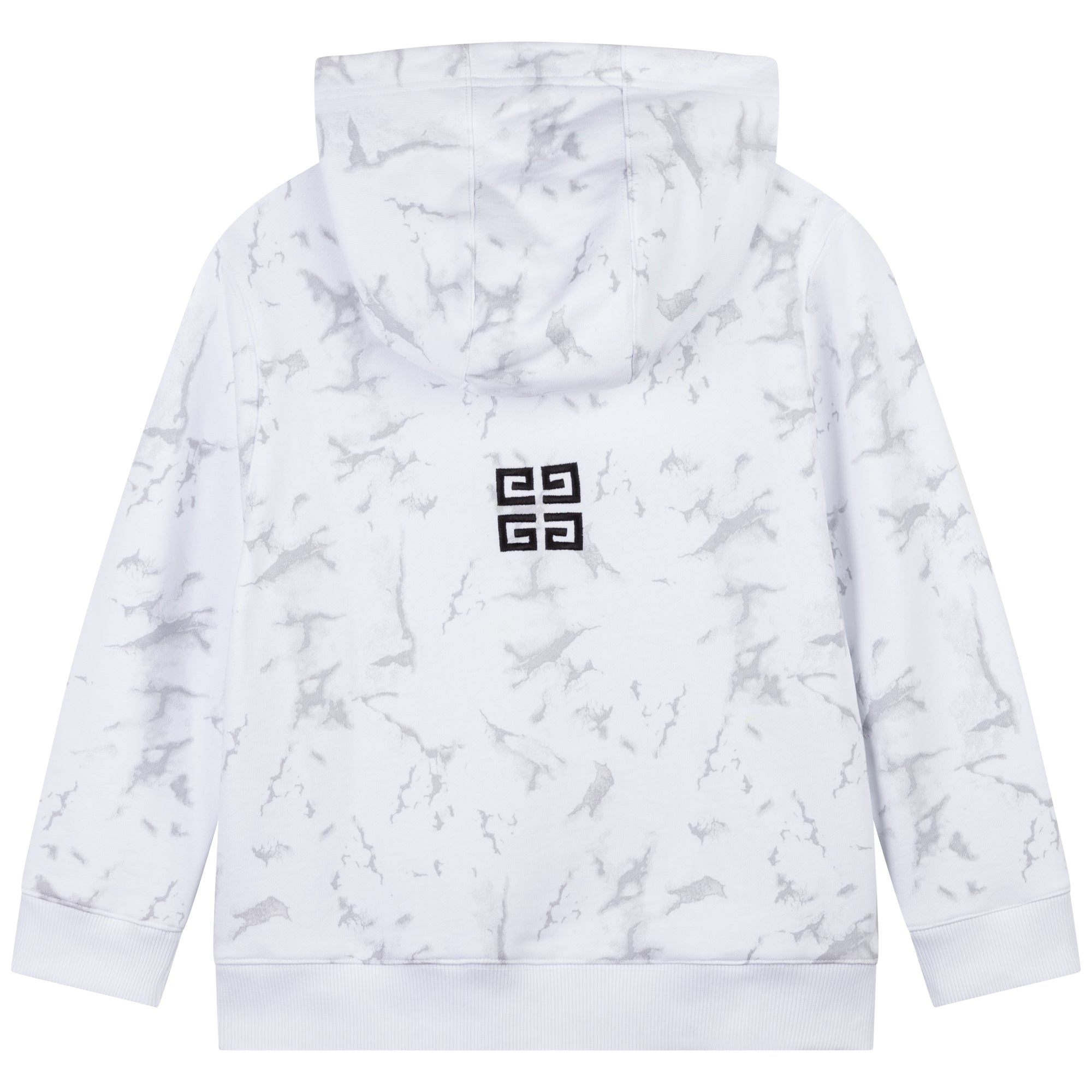 Boys White Cotton Sweatshirt