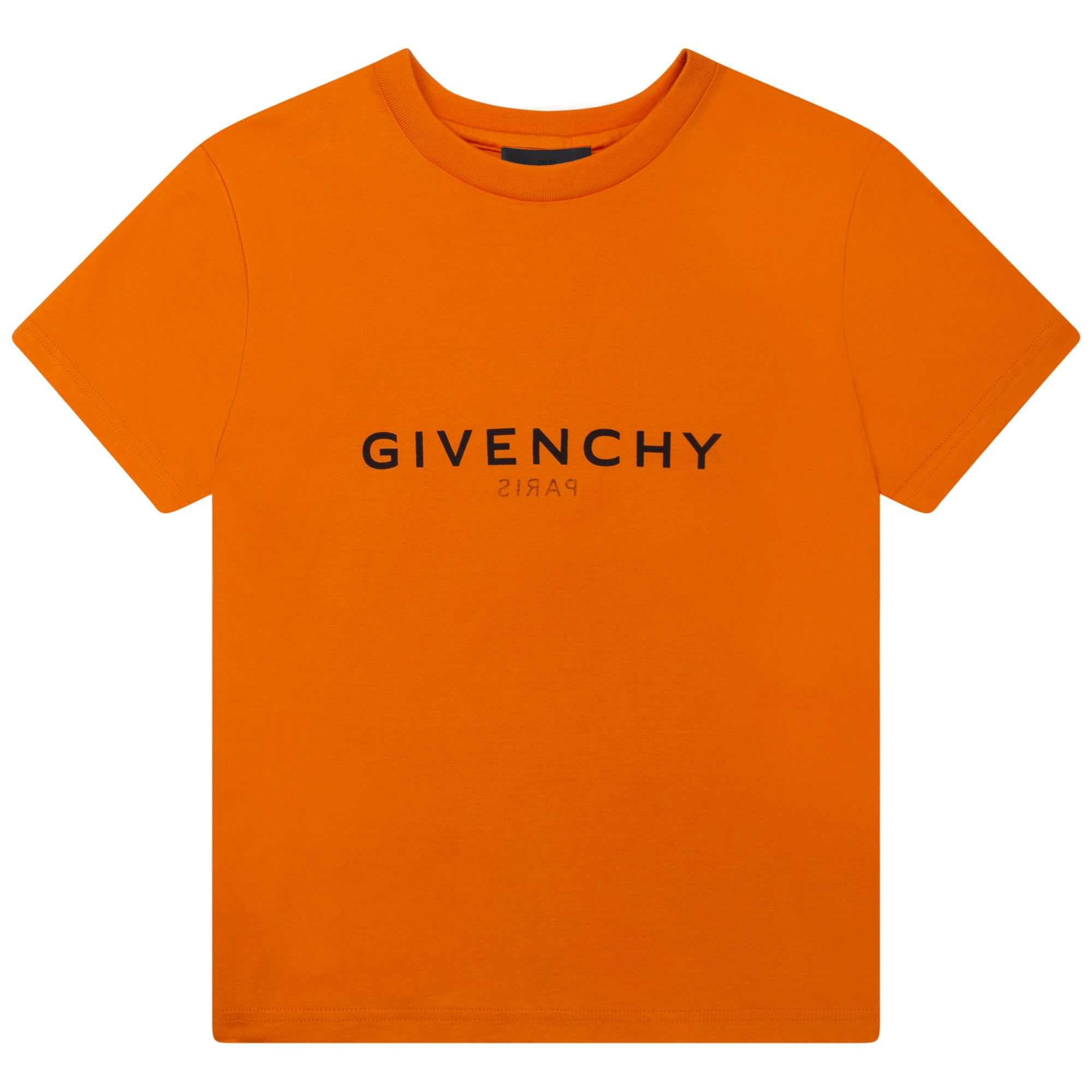 Boys & Girls Orange Logo Cotton T-Shirts