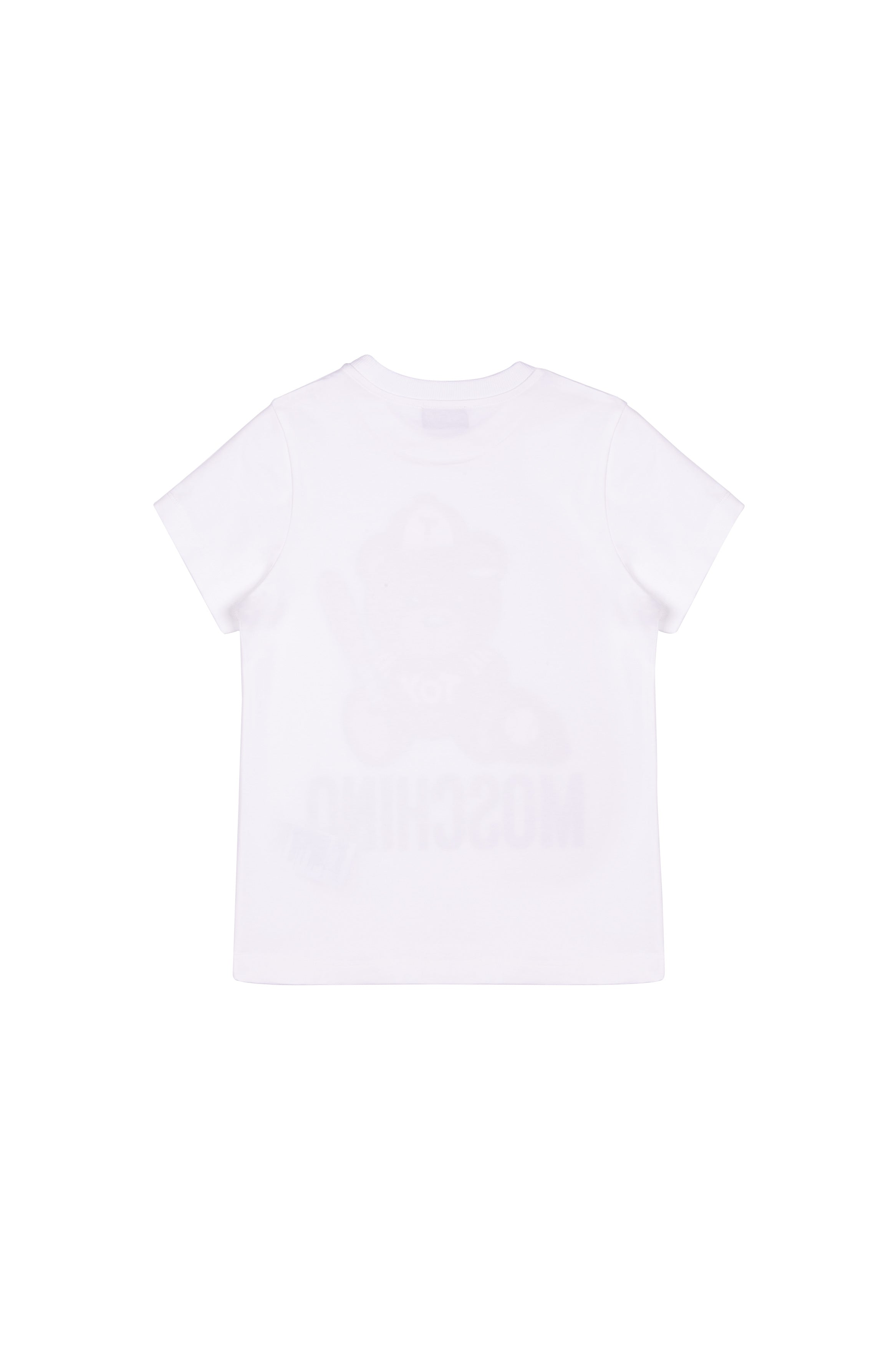 Boys & Girls White Cotton T-shirt