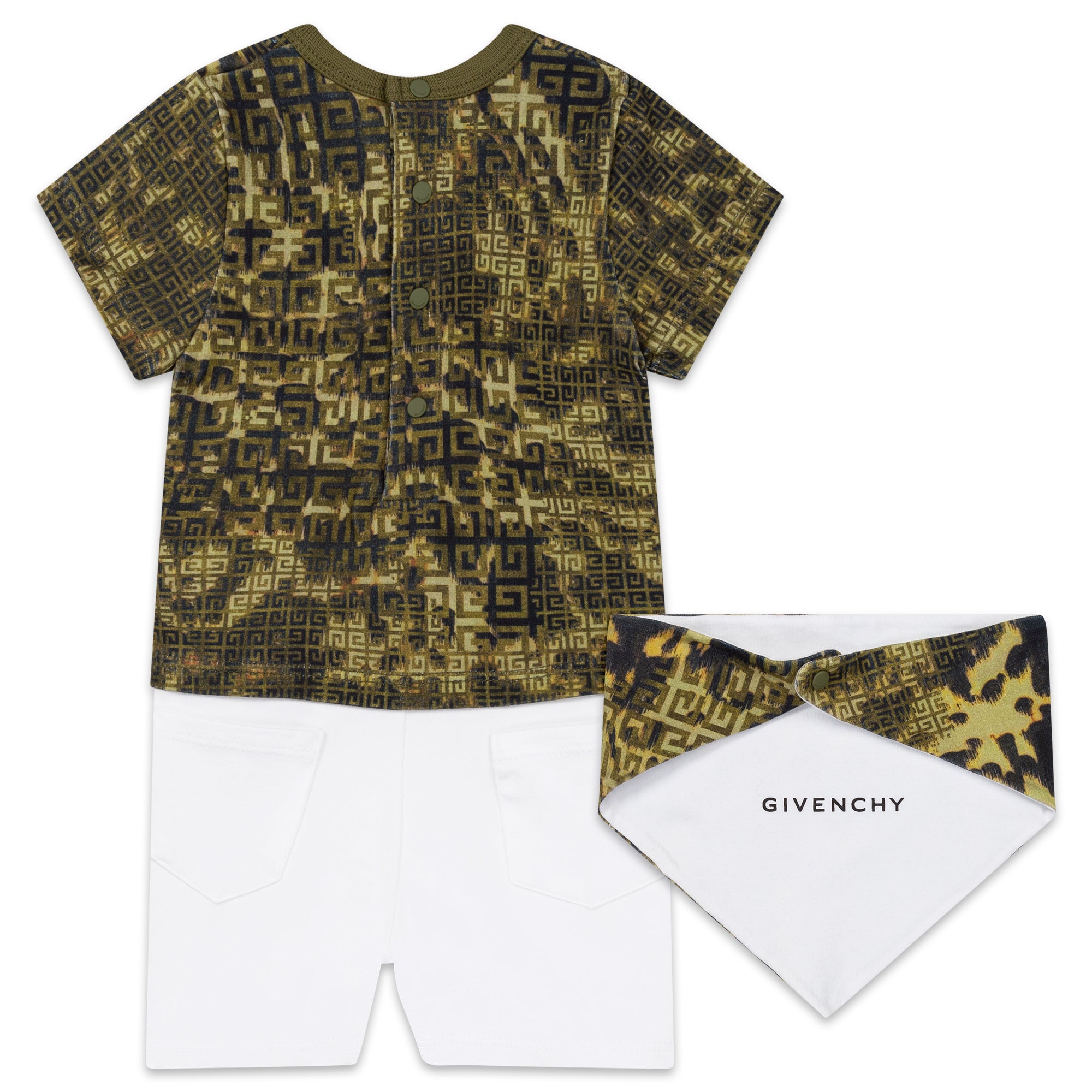 Baby Boys & Girls Green Logo Cotton Set