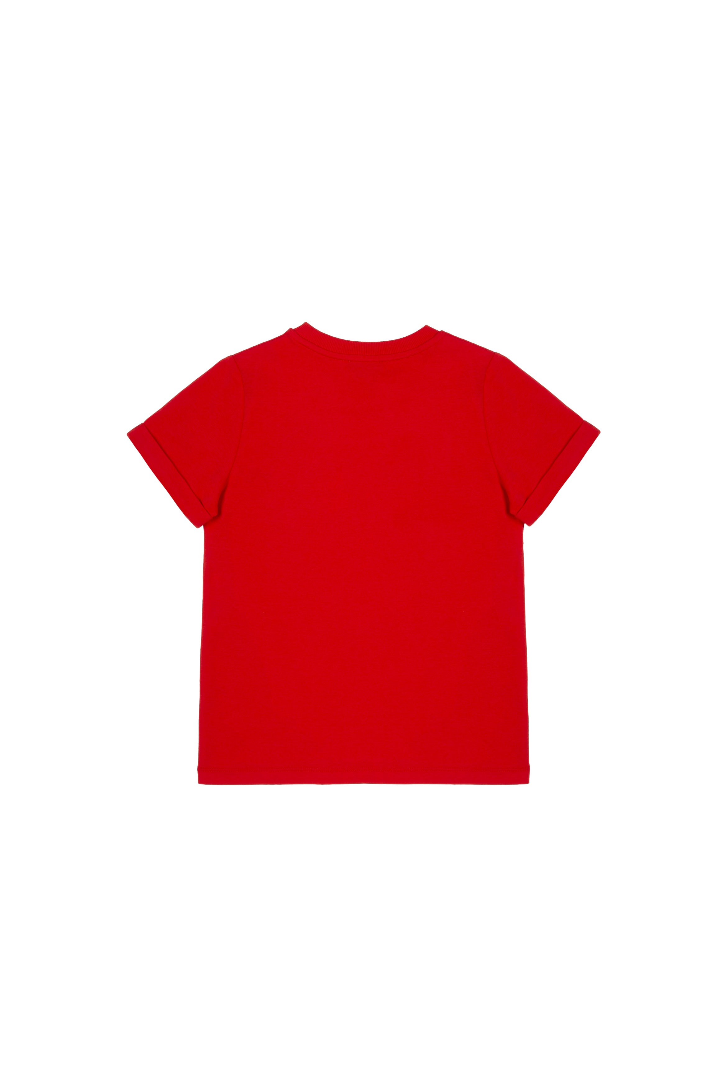 Boys & Girls Red Cotton T-shirt