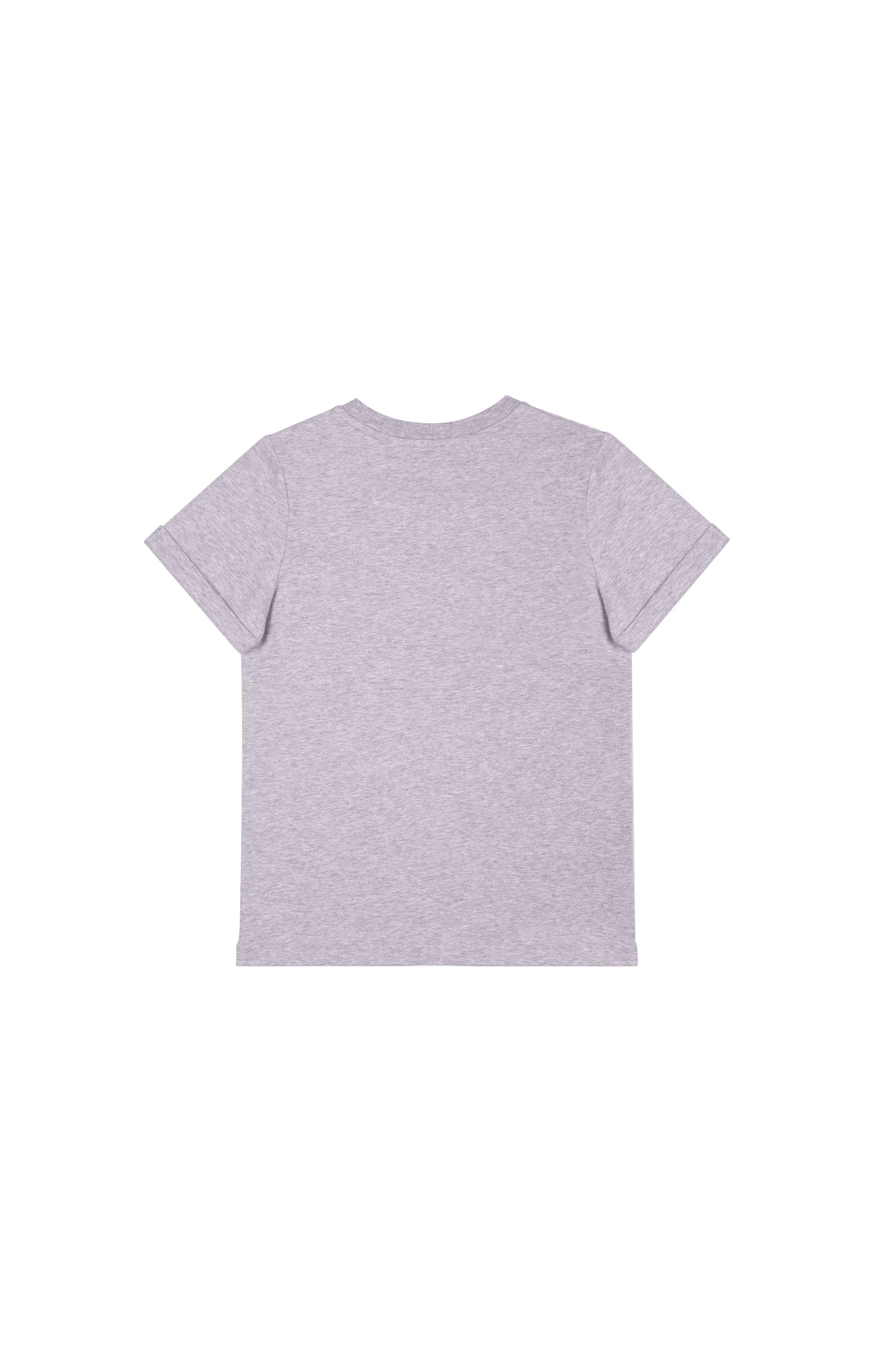 Boys & Girls Grey Cotton T-shirt