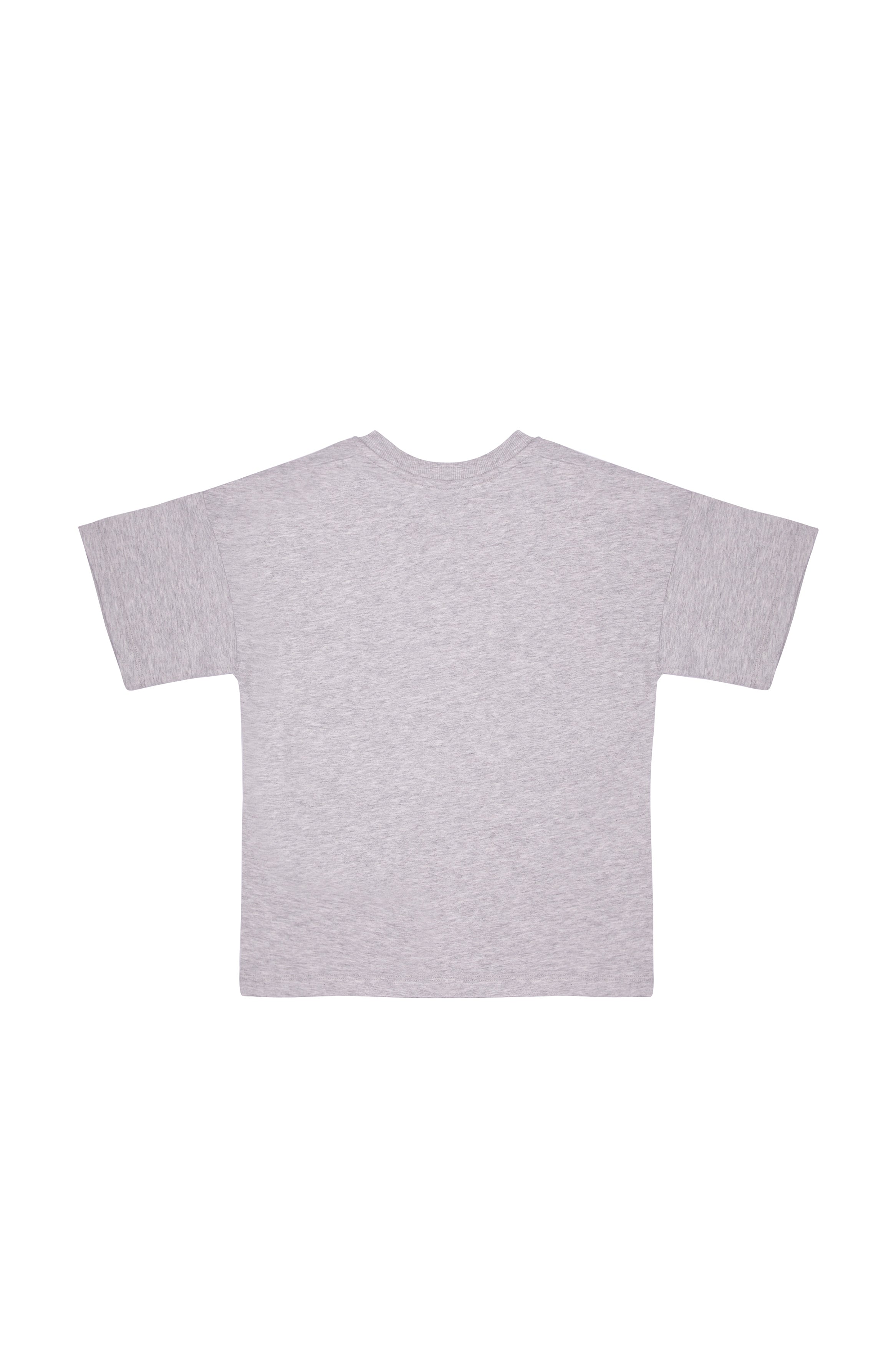 Boys & Girls Grey Logo Cotton T-shirt