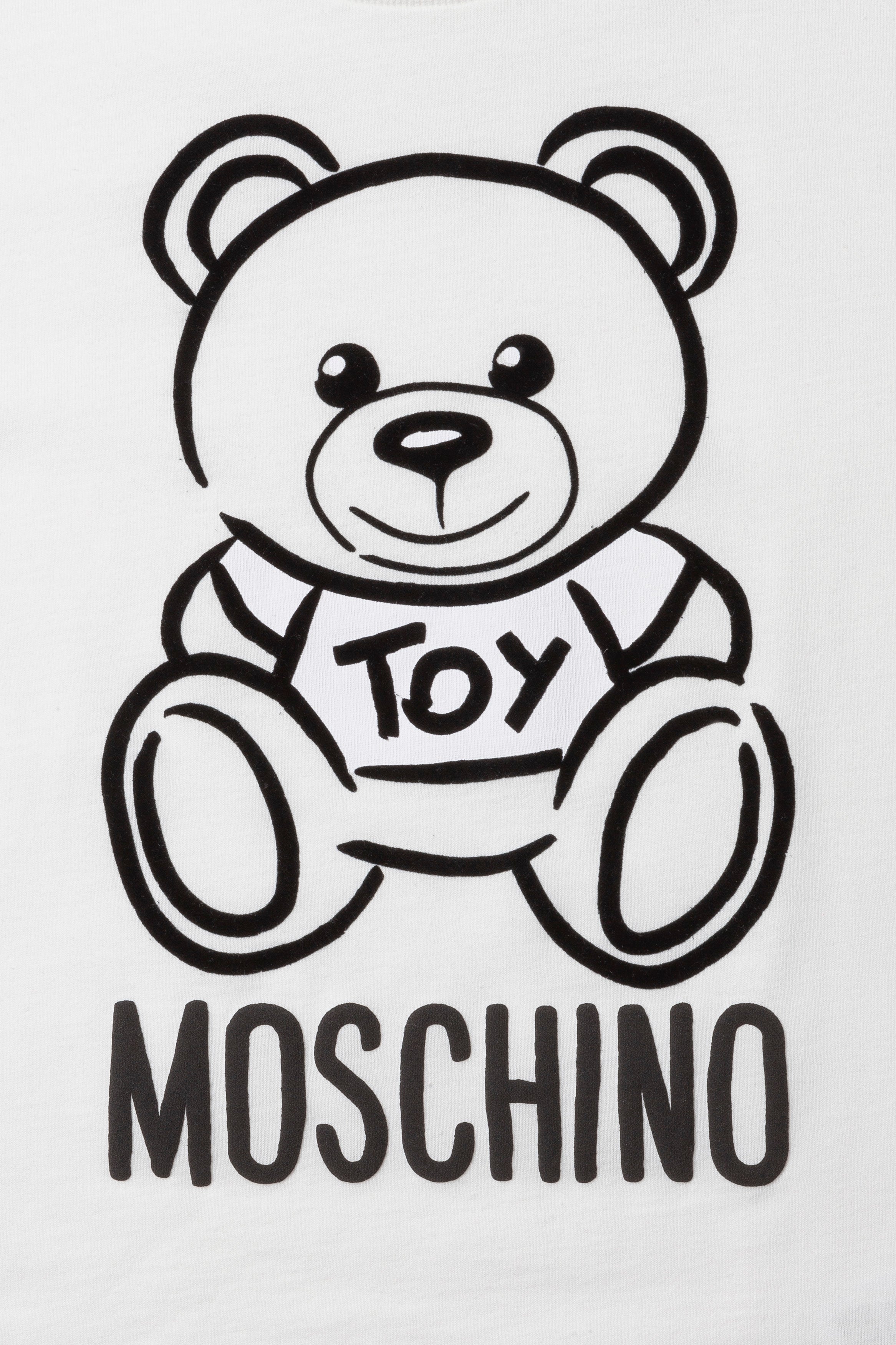 Boys & Girls White Toy Cotton T-shirt