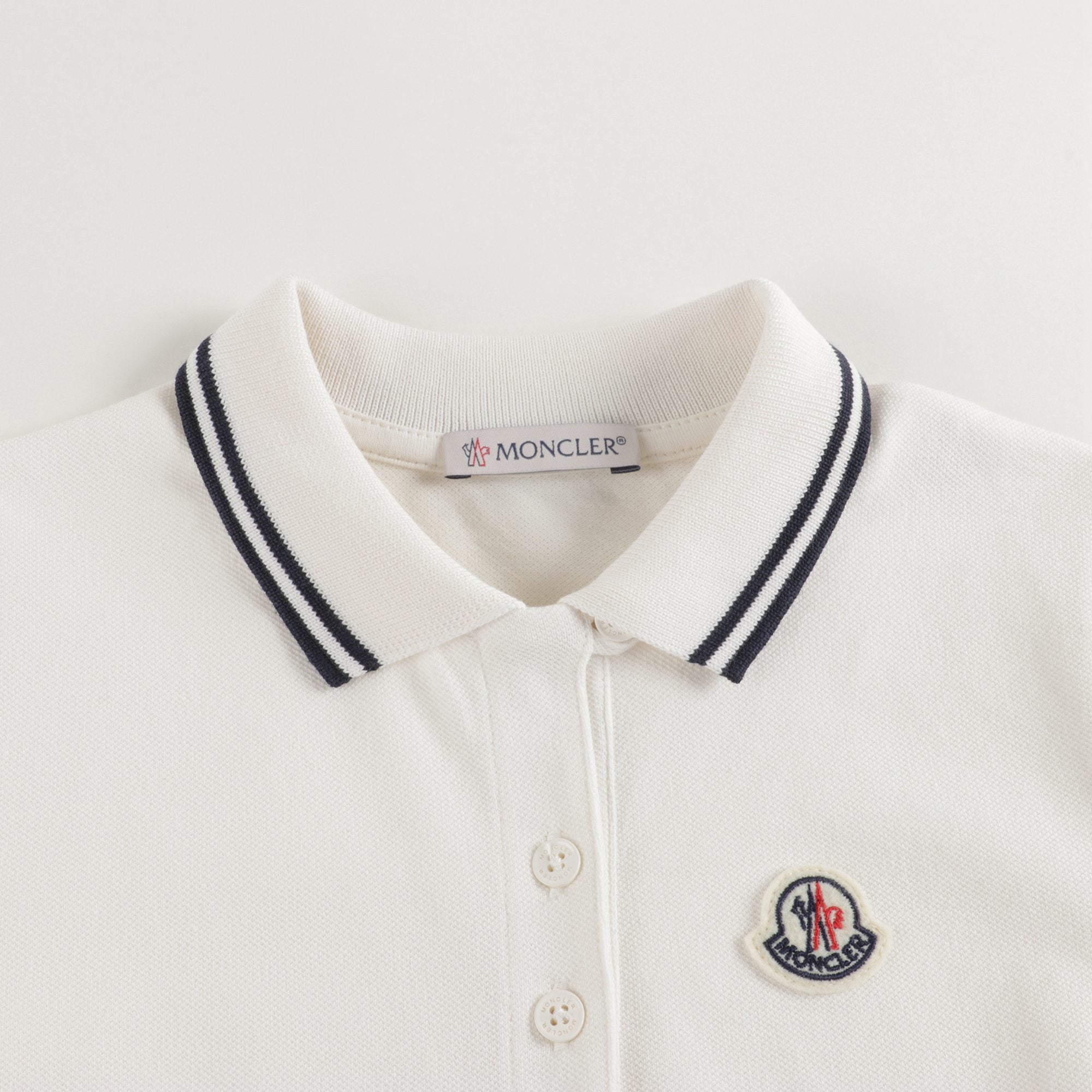 Boys White Logo Poloshirt