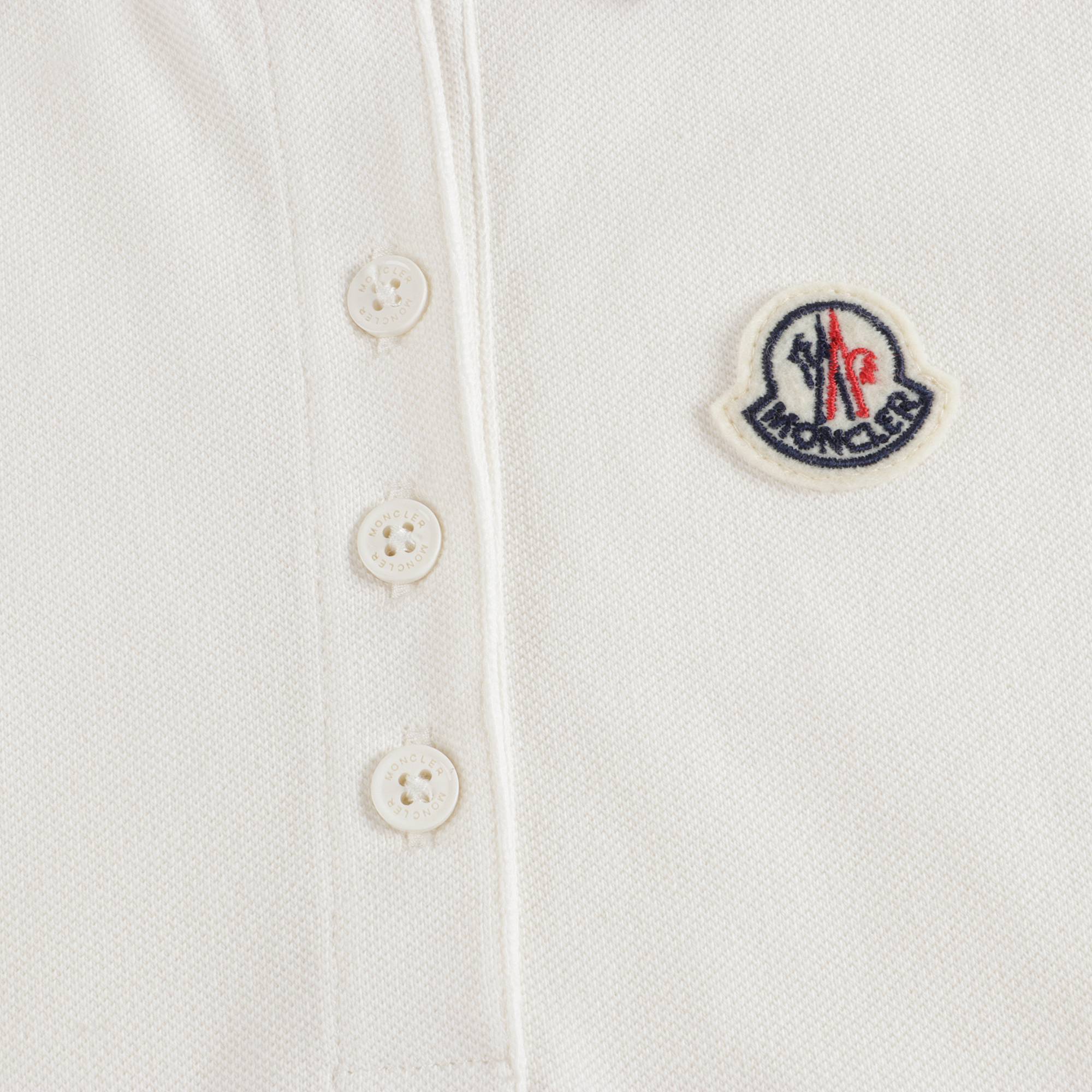 Boys White Logo Poloshirt