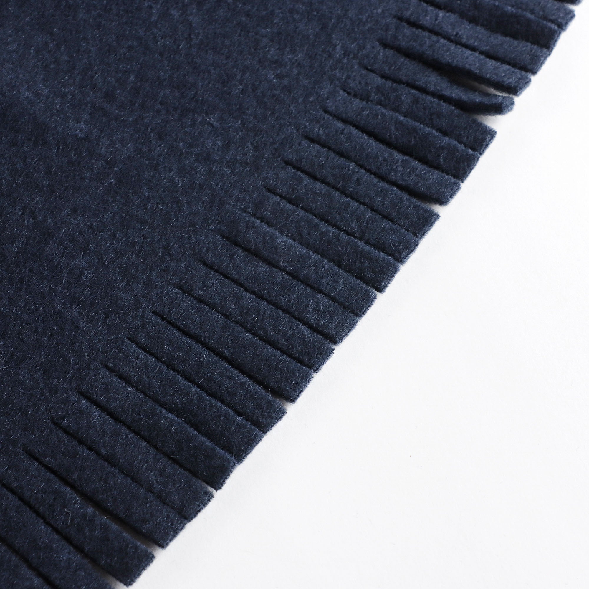 Girls Blue Fringed Fleece Coat
