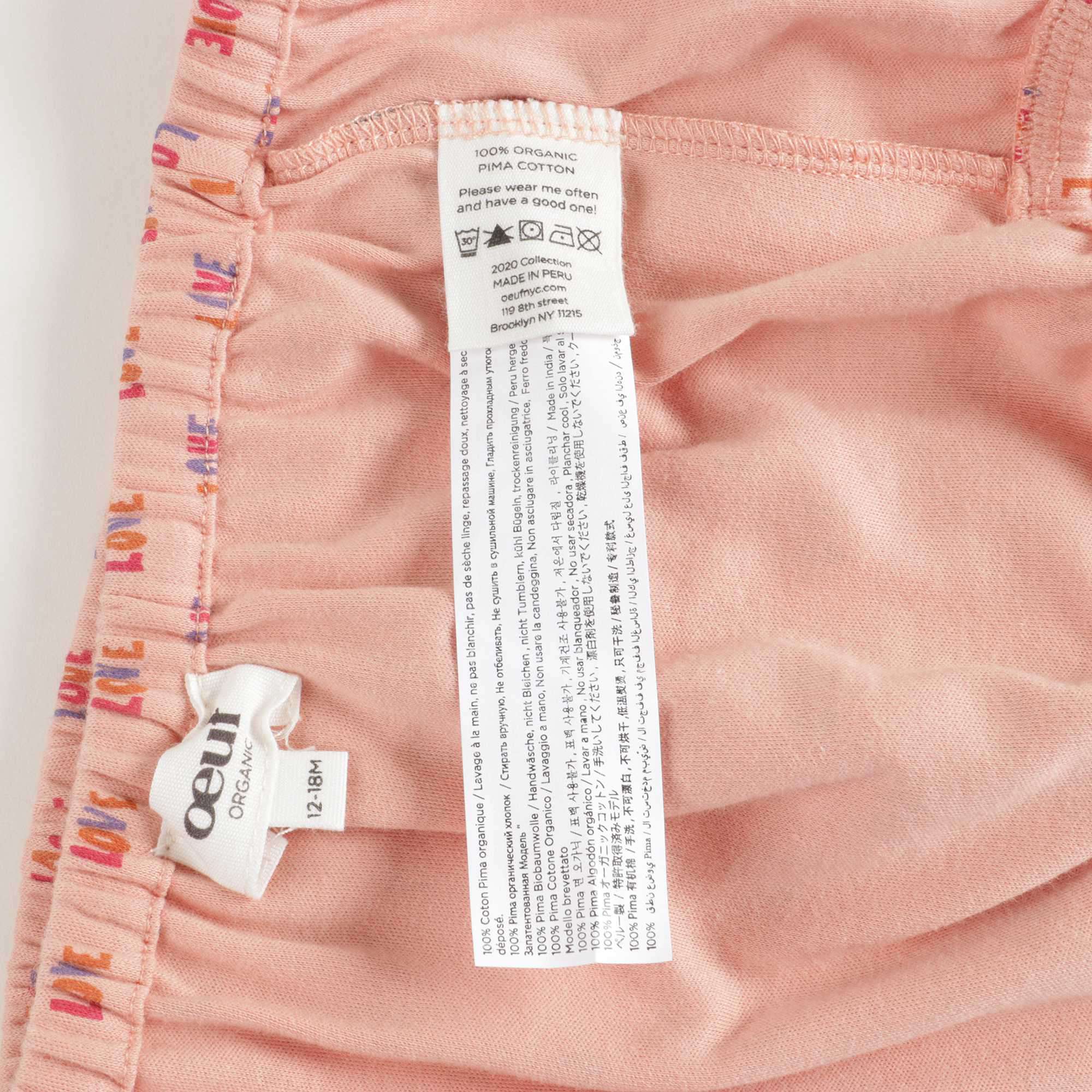 Baby Girls Pink LOVE Bloomer
