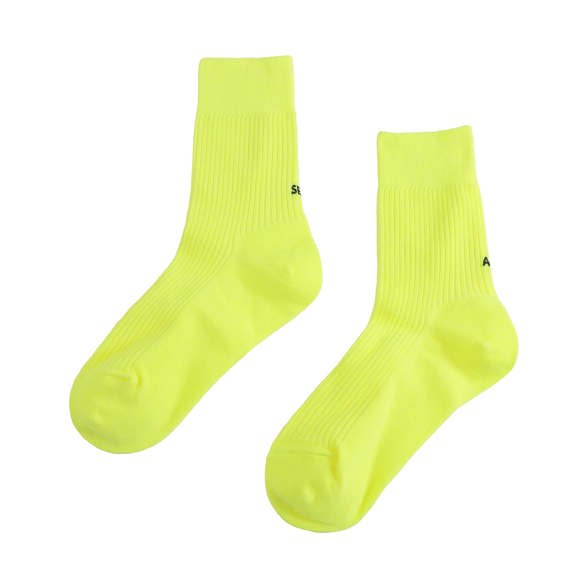 Boys & Girls Neon Yellow Socks