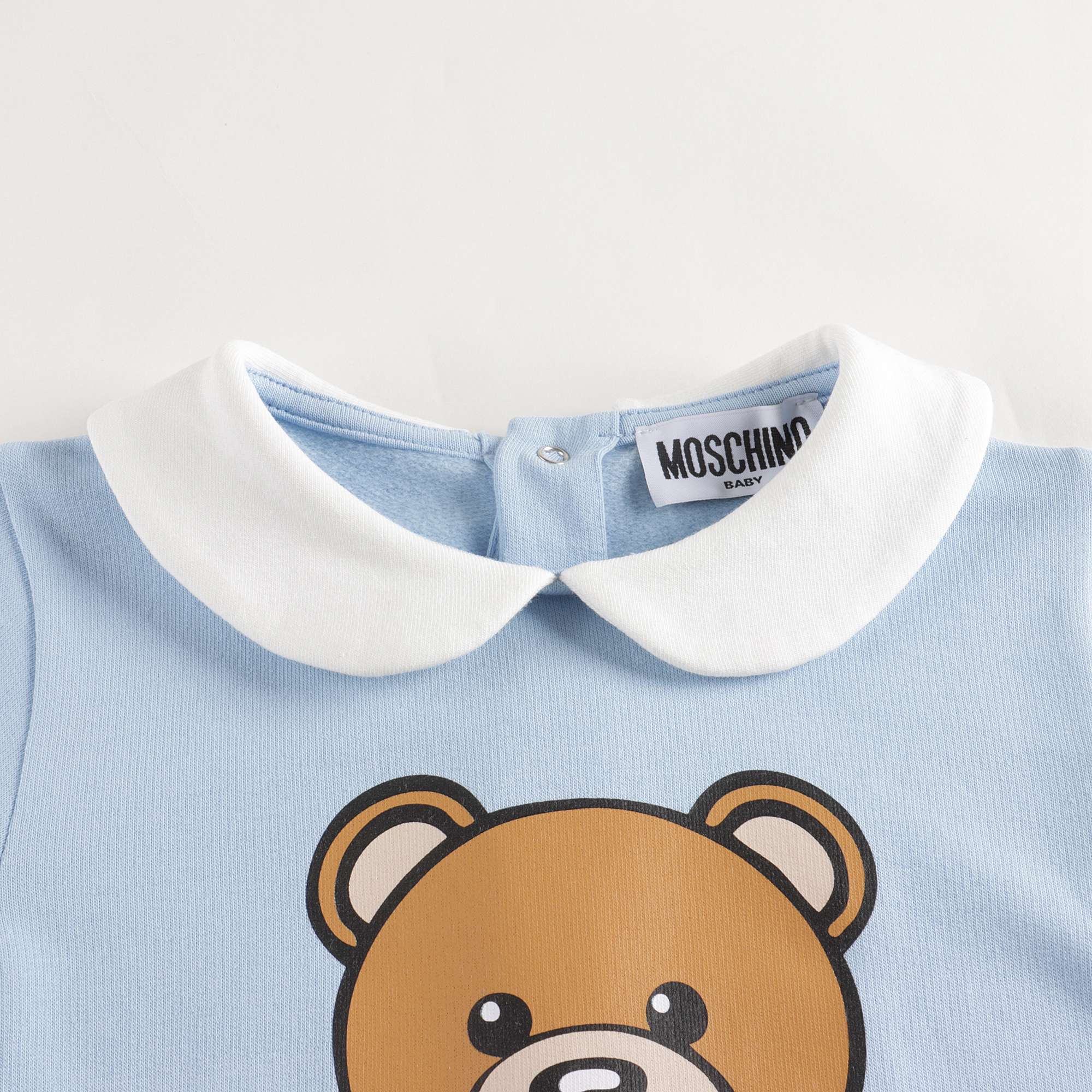 Baby Boys Blue Cotton Babysuit Set