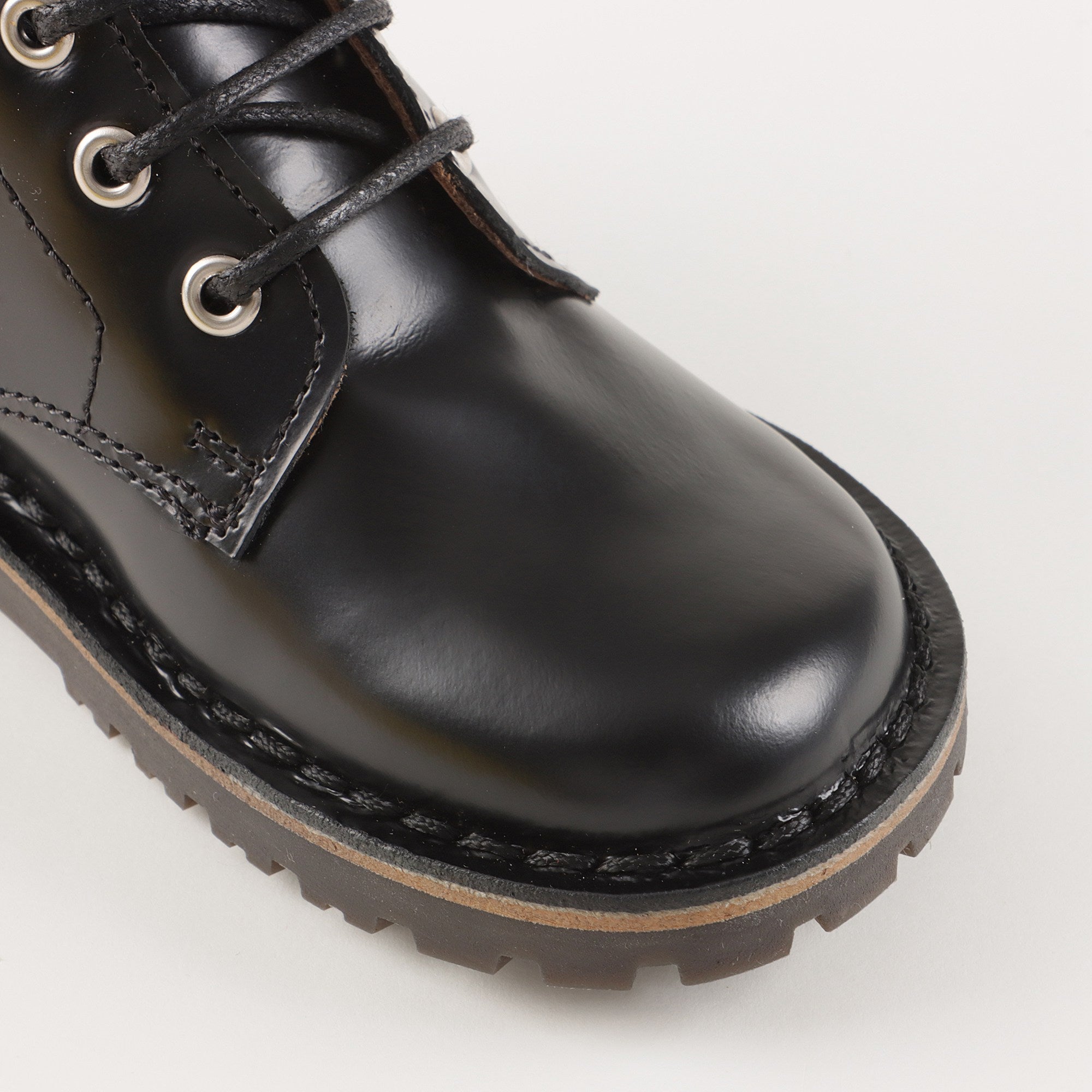 Boys & Girls Black Leather Boots