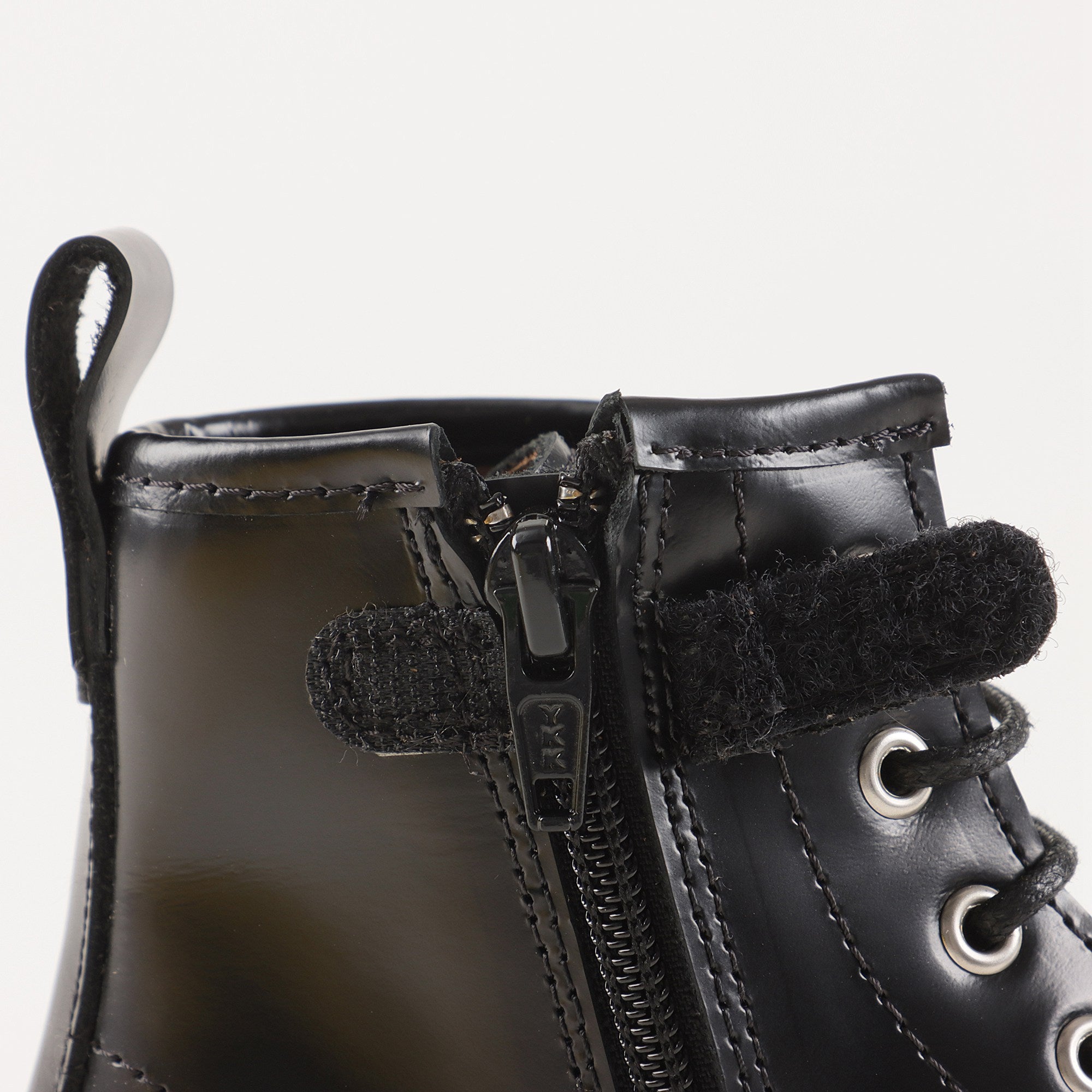 Boys & Girls Black Leather Boots