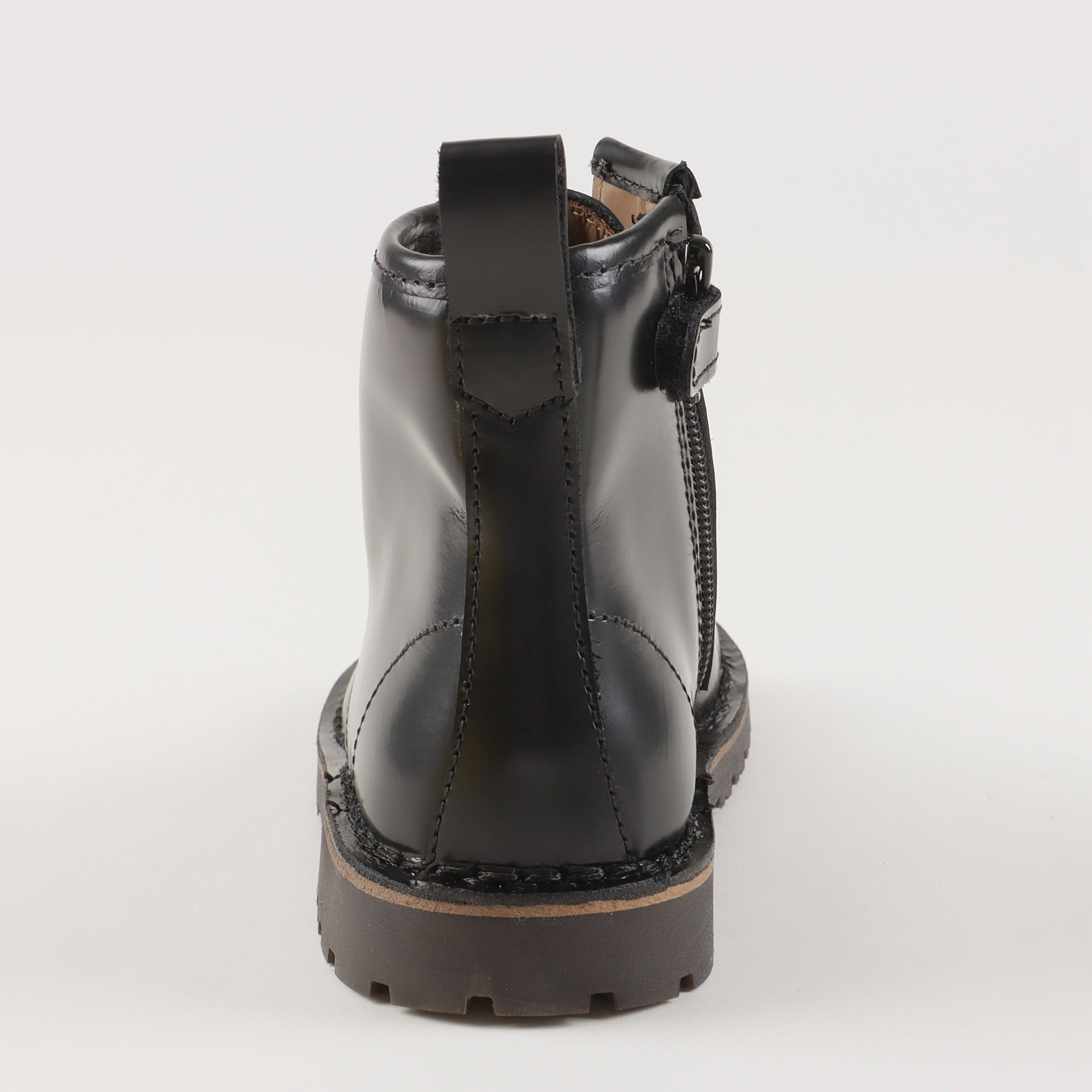 Boys & Girls Black Leather Boots