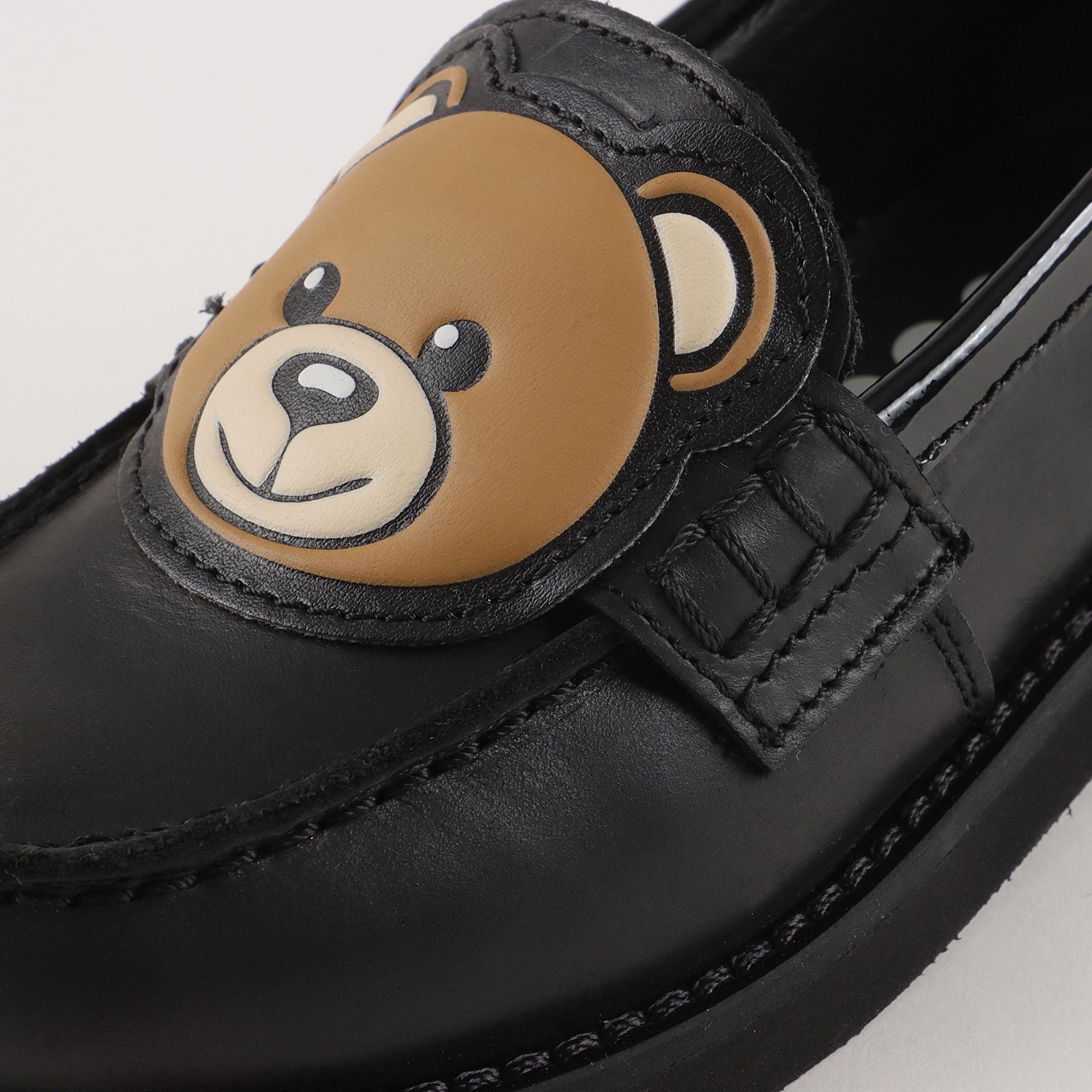 Boys & Girls Black Teddy Bear Flat Shoes