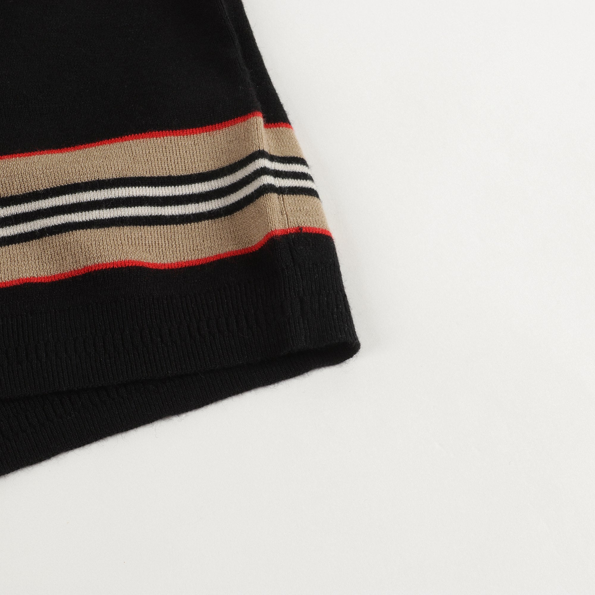 Baby Boys Black Stripe Jumper