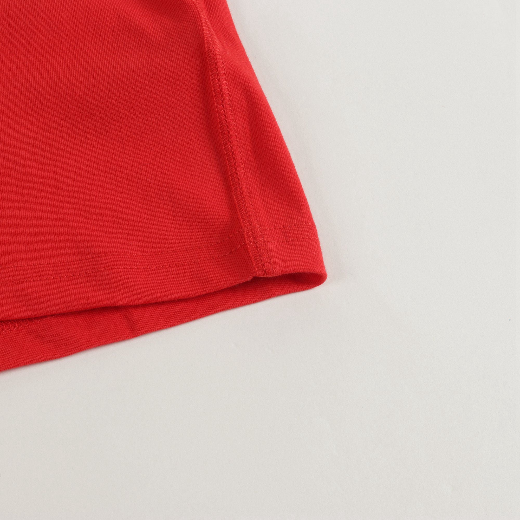 Boys & Girls Bright Red Cotton T-Shirt