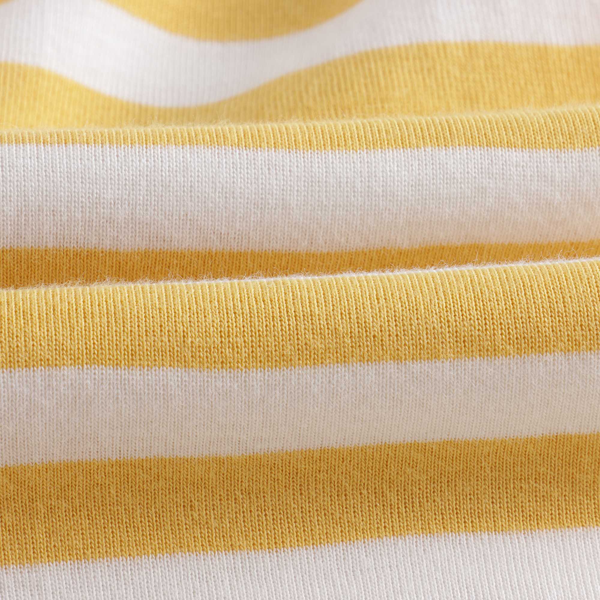 Baby Boys Yellow Stripes Cotton Babysuit