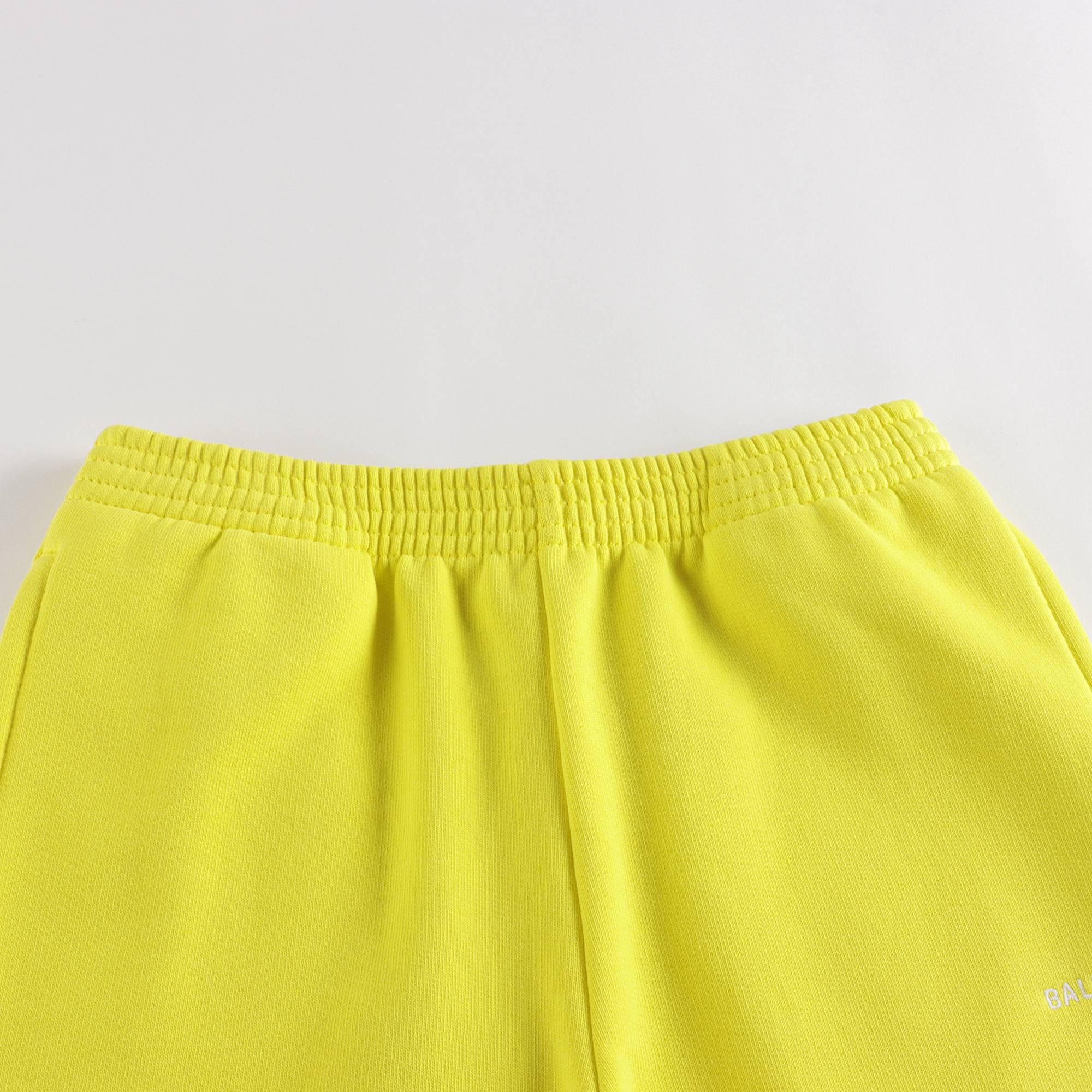 Boys & Girls Yellow Logo Cotton Shorts