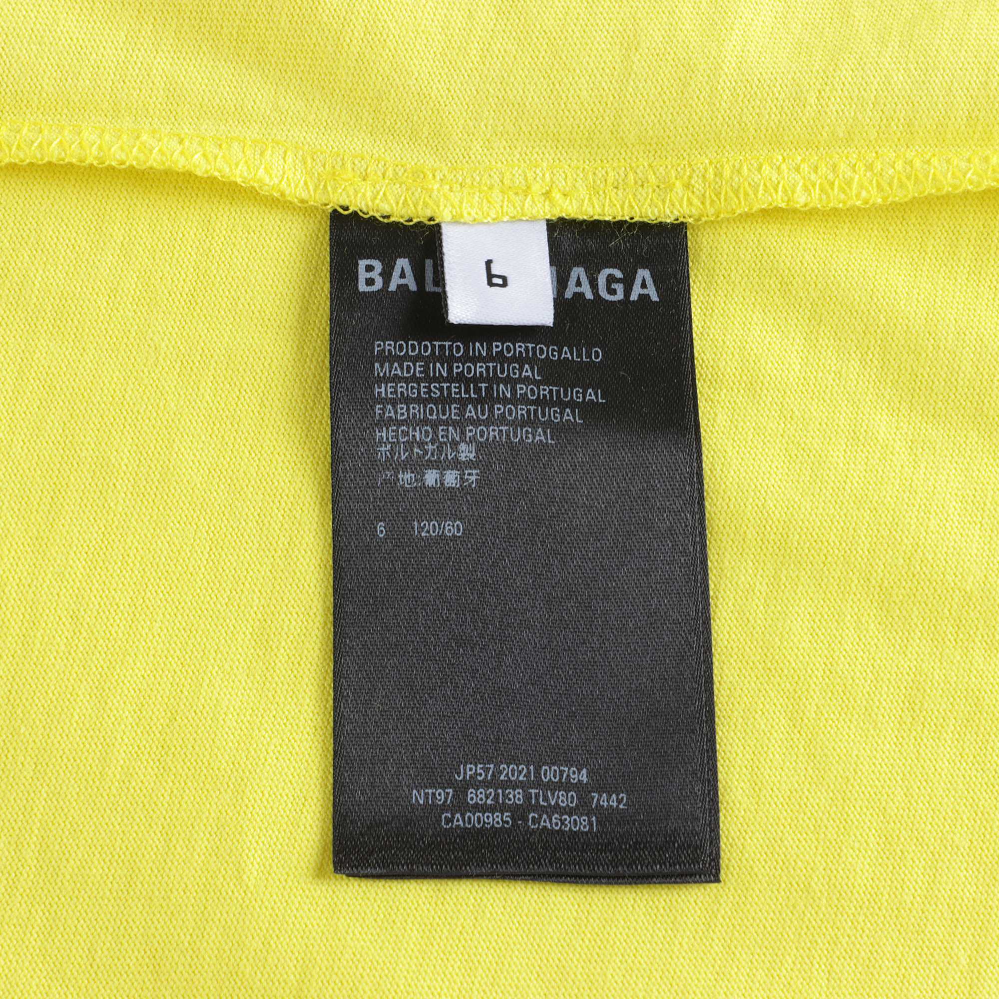 Boys & Girls Yellow Logo Cotton T-Shirt