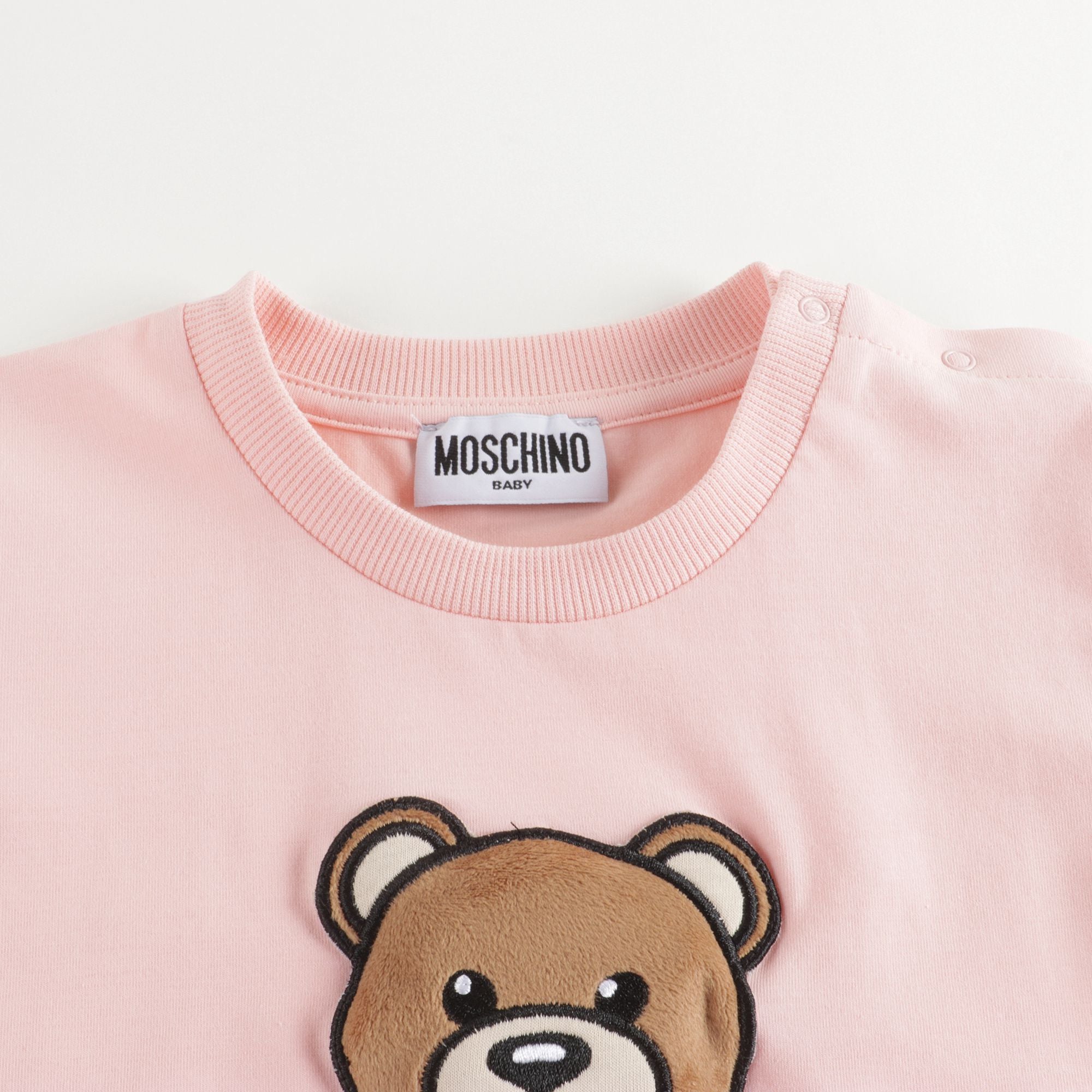 Baby Boys & Girls Pink Logo Cotton T-Shirt