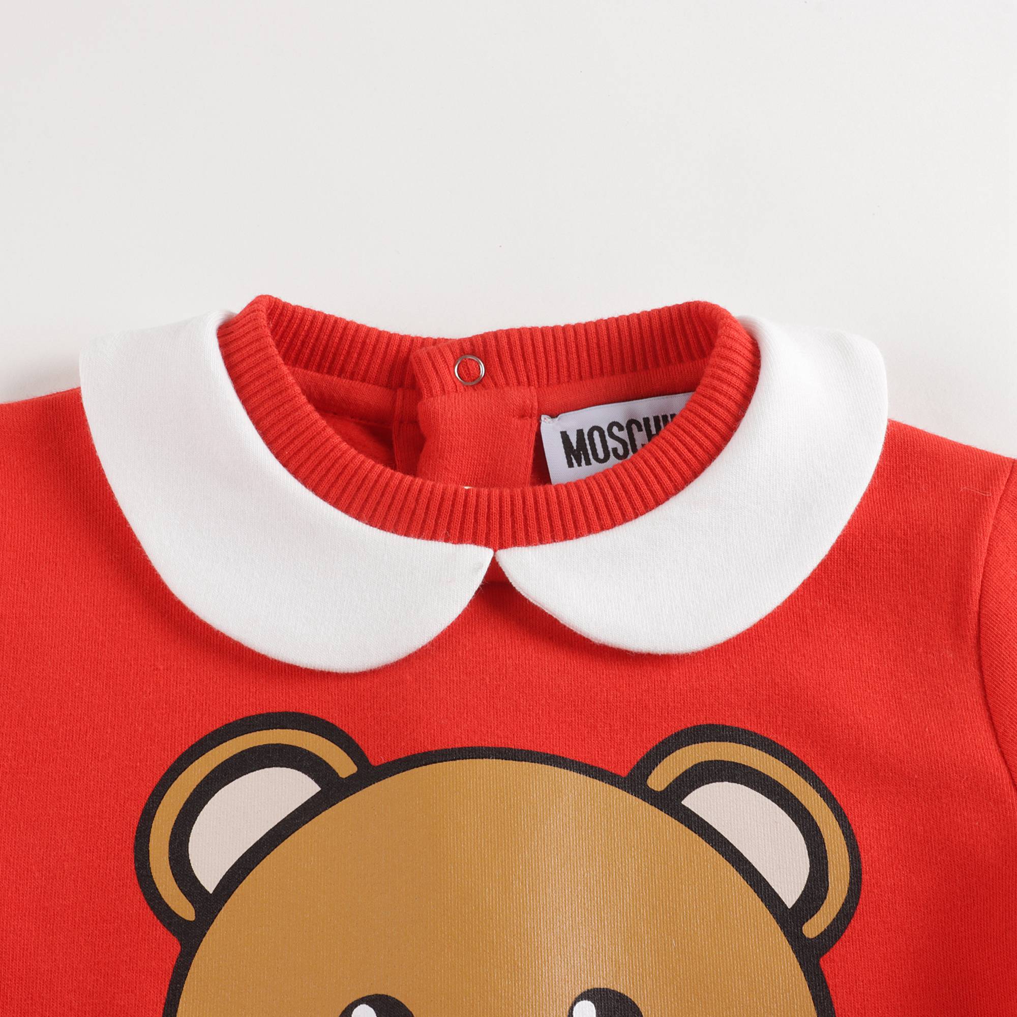 Baby Boys & Girls Red Cotton Babysuit Set