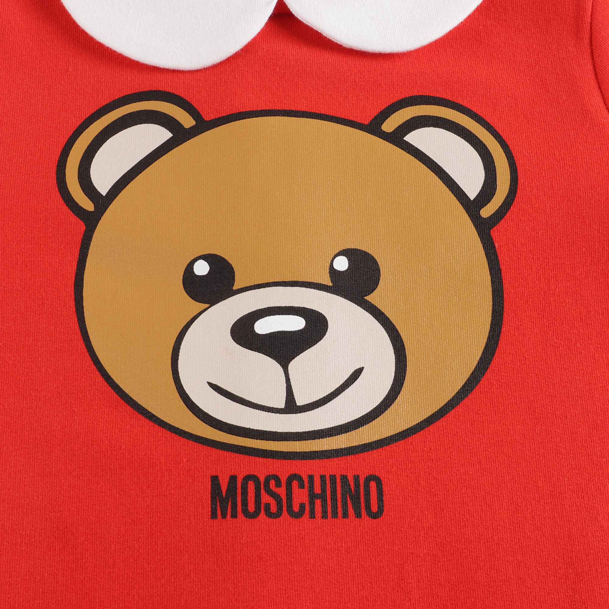 Baby Boys & Girls Red Cotton Babysuit Set