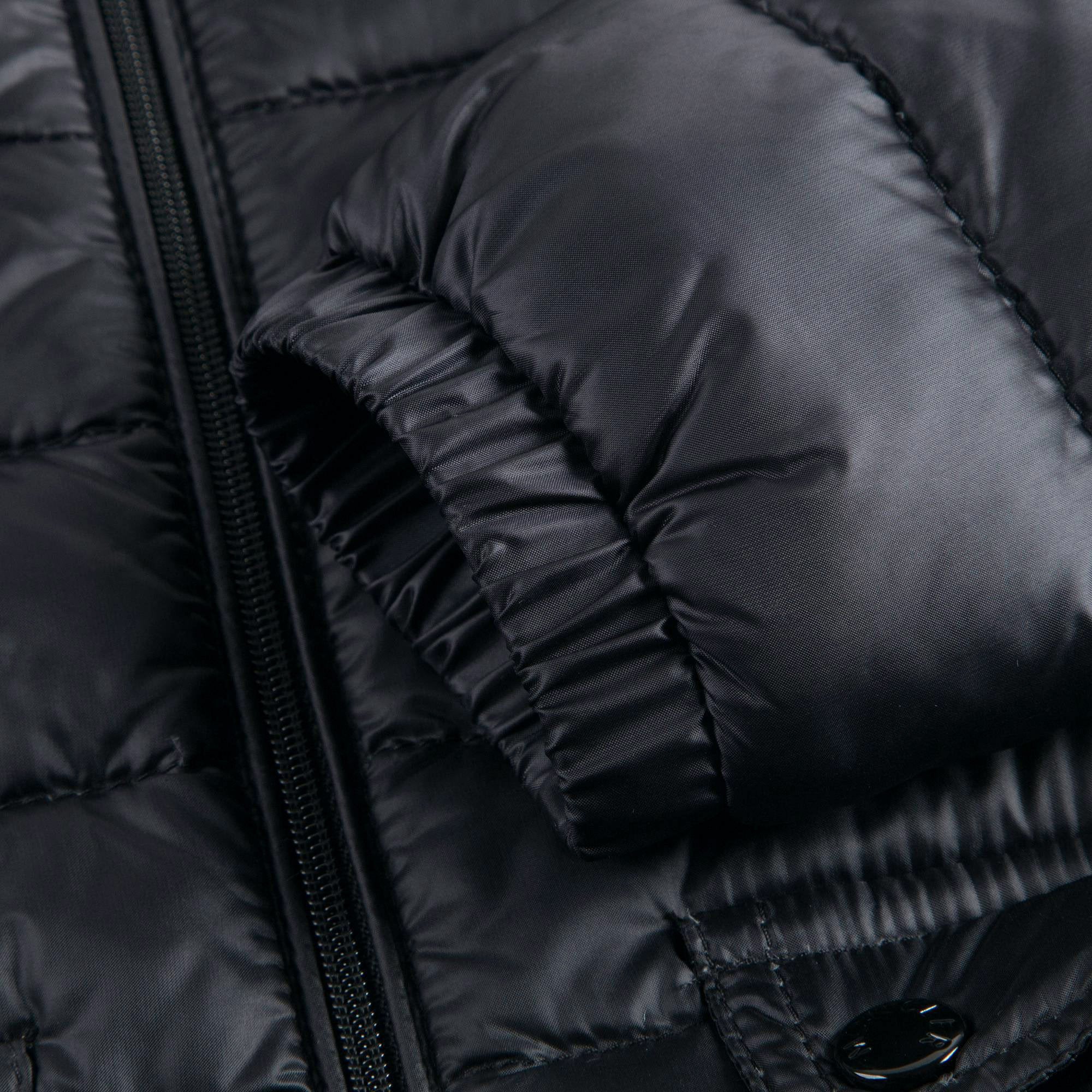 Boys Black "LANS" Padded Down Jacket