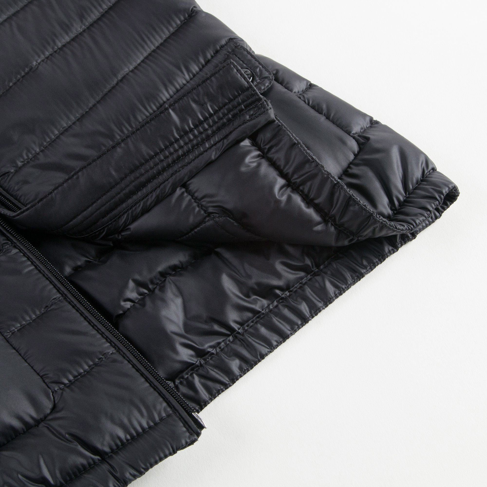 Boys Black "LANS" Padded Down Jacket