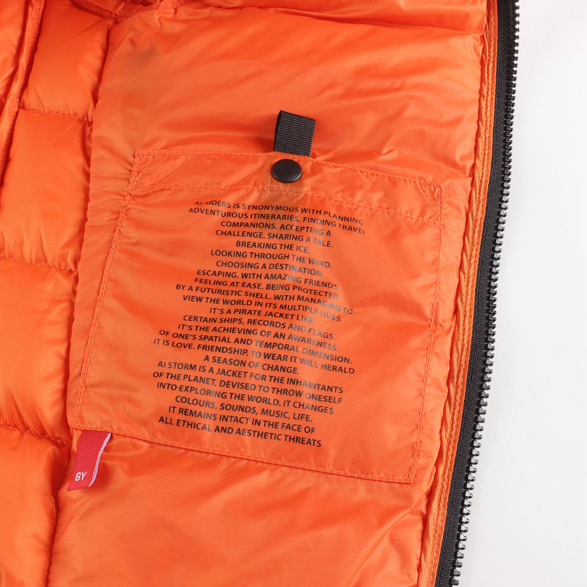 Boys & Girls Orange Padded Down Jacket