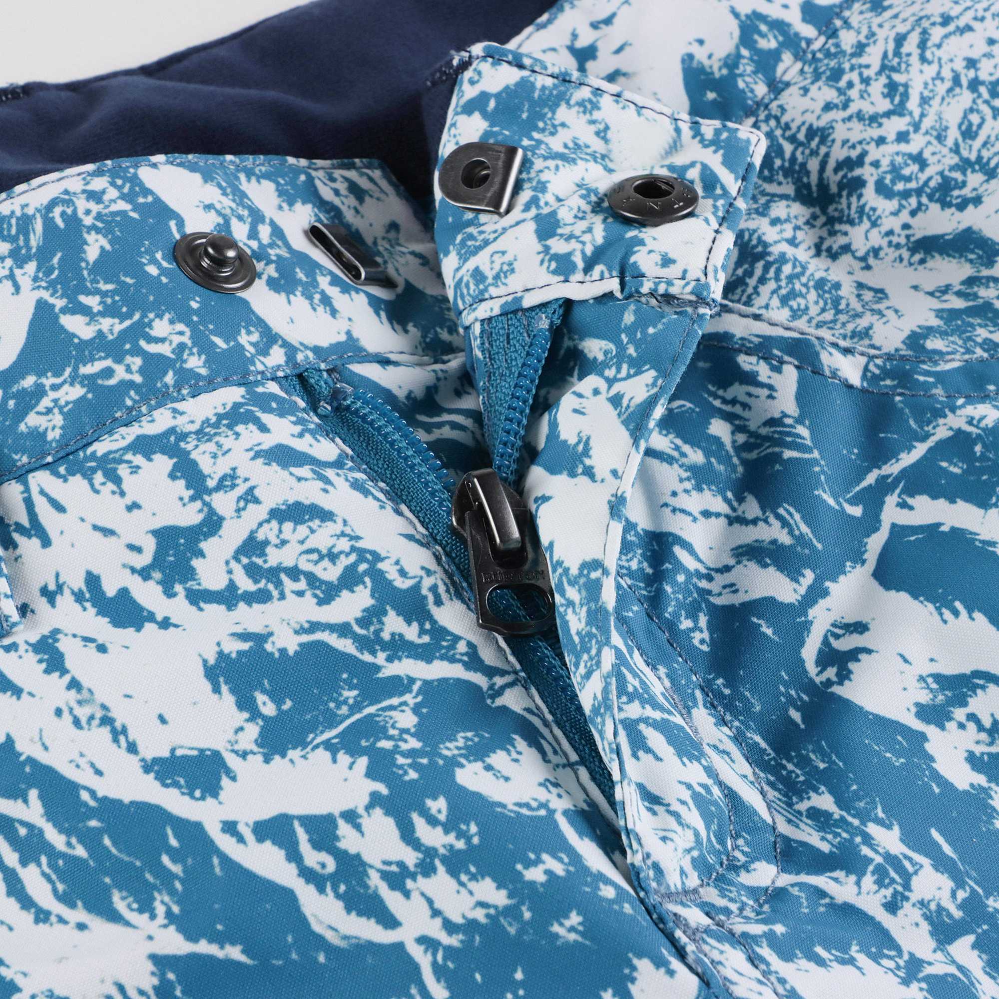 Boys Blue Printed Ski Trousers