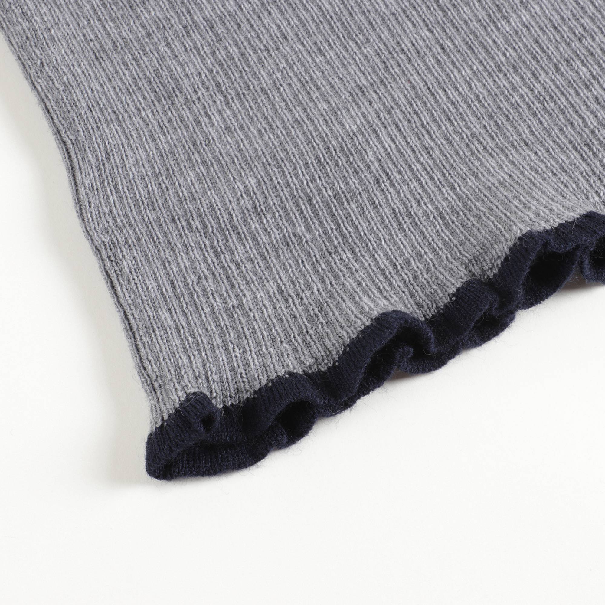 Girls Slate Grey Wool Jumper