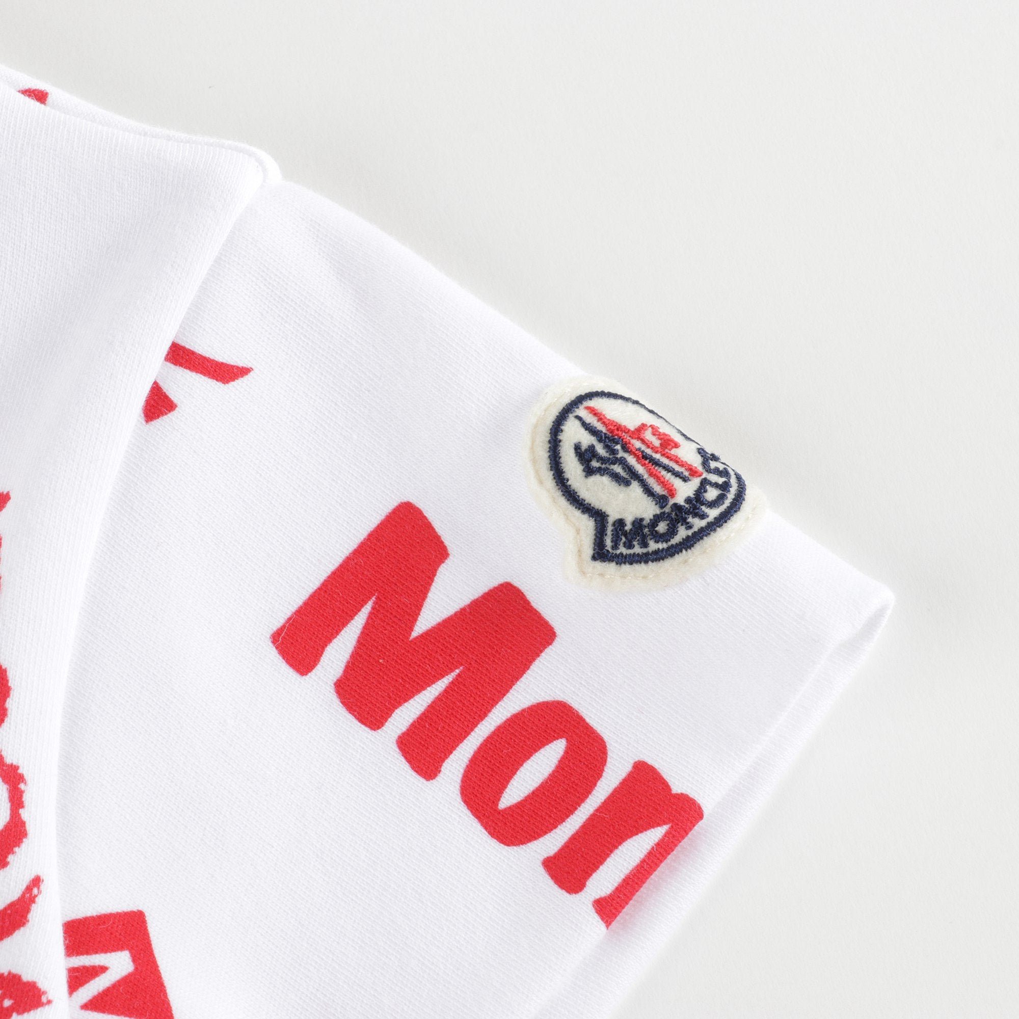 Baby Girls White Logo Cotton Set