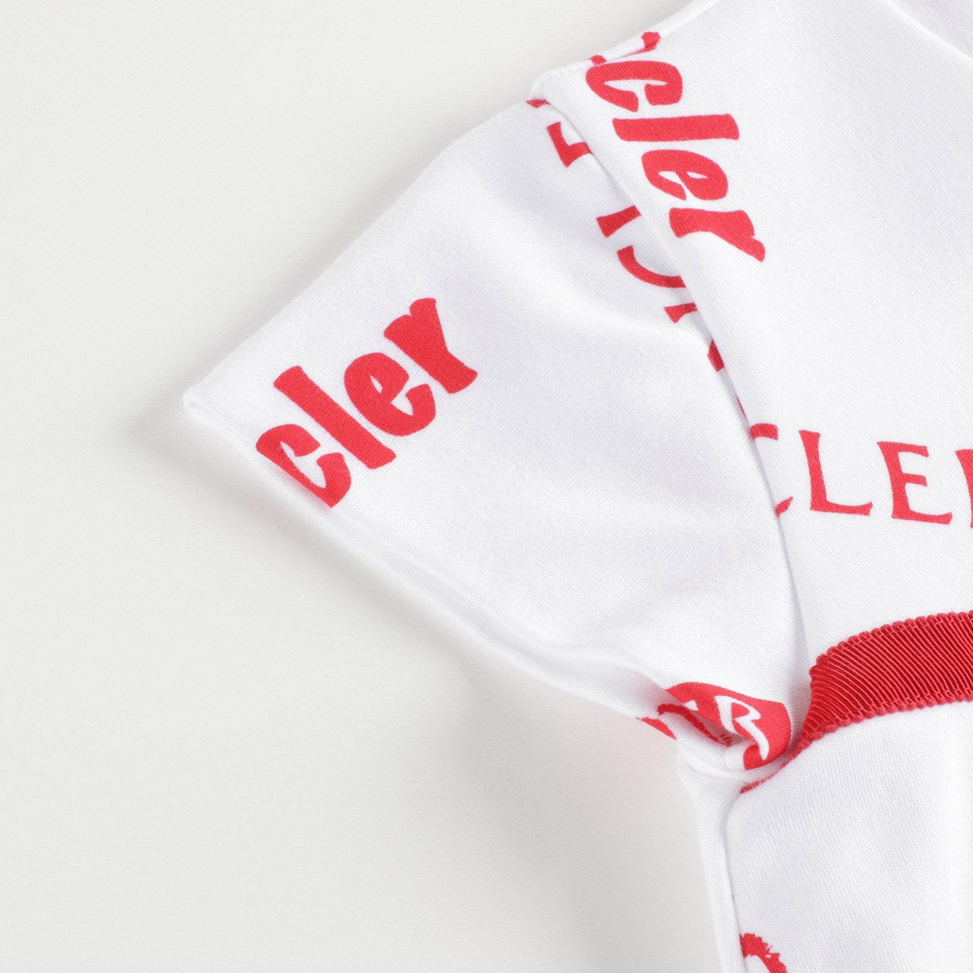 Baby Girls White Logo Cotton Set