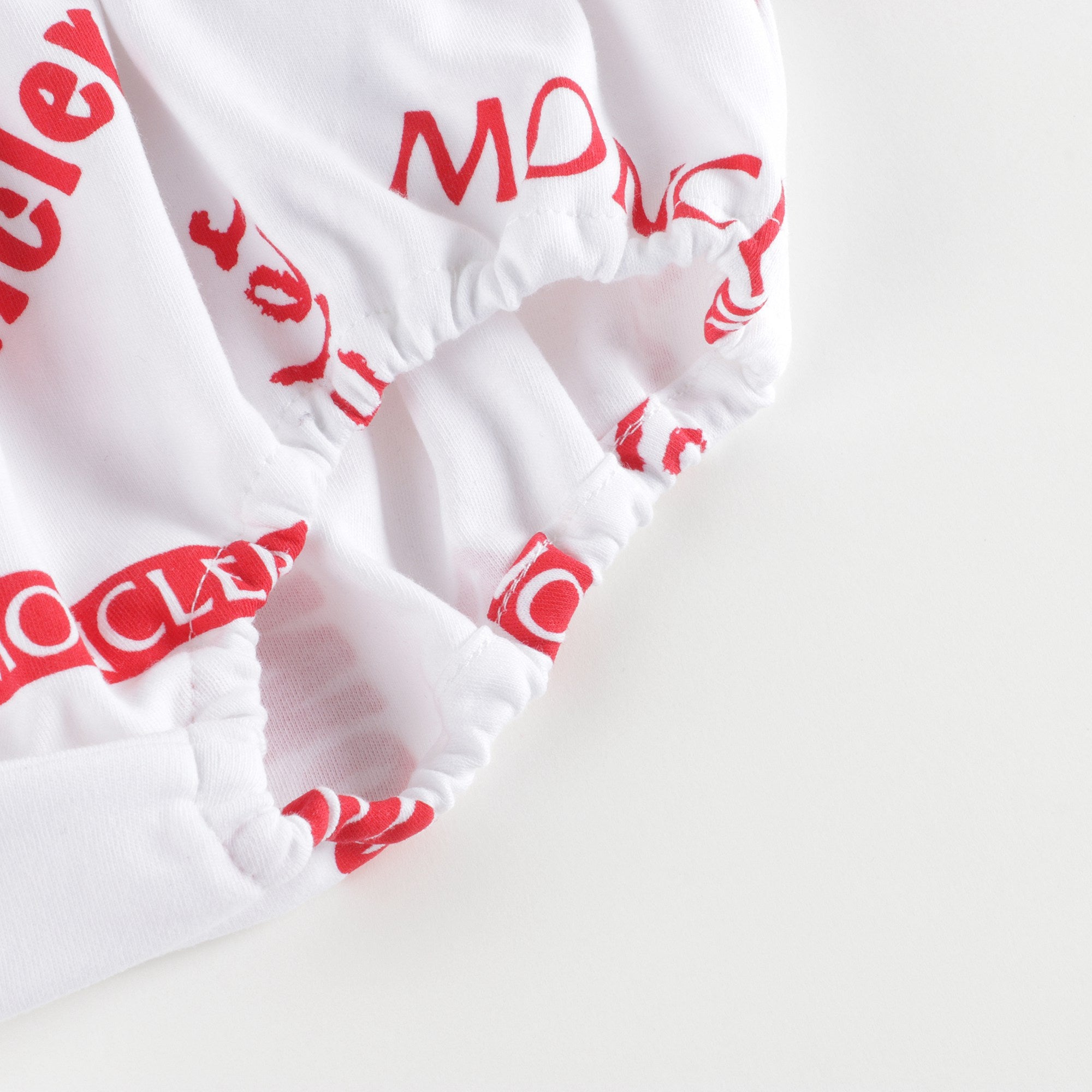 Baby Girls White Logo Cotton Set