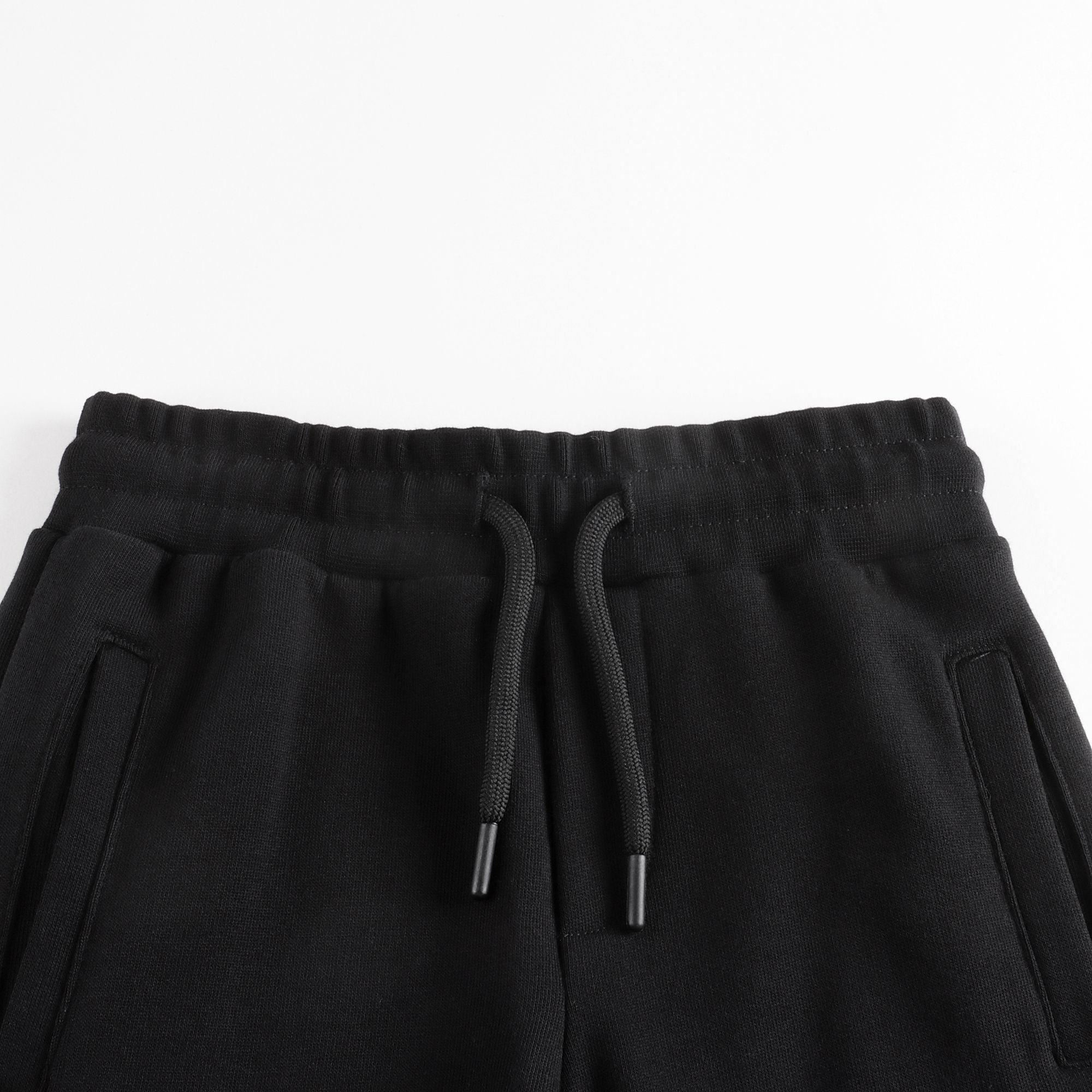 Boys & Girls Black Logo Cotton Trousers