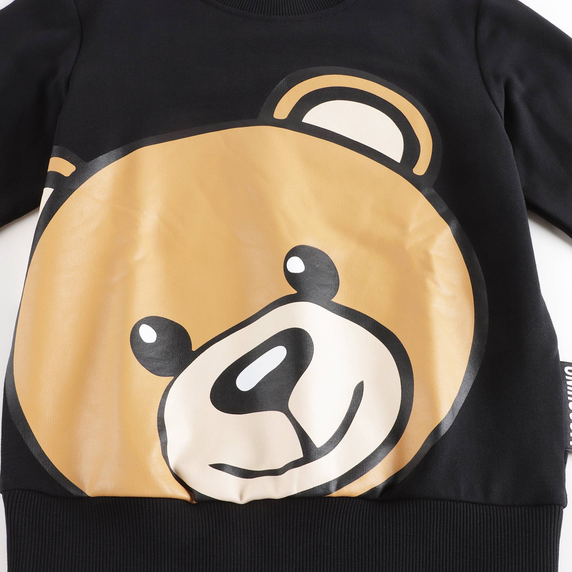 Boys & Girls Black Bear Cotton Sweatshirt