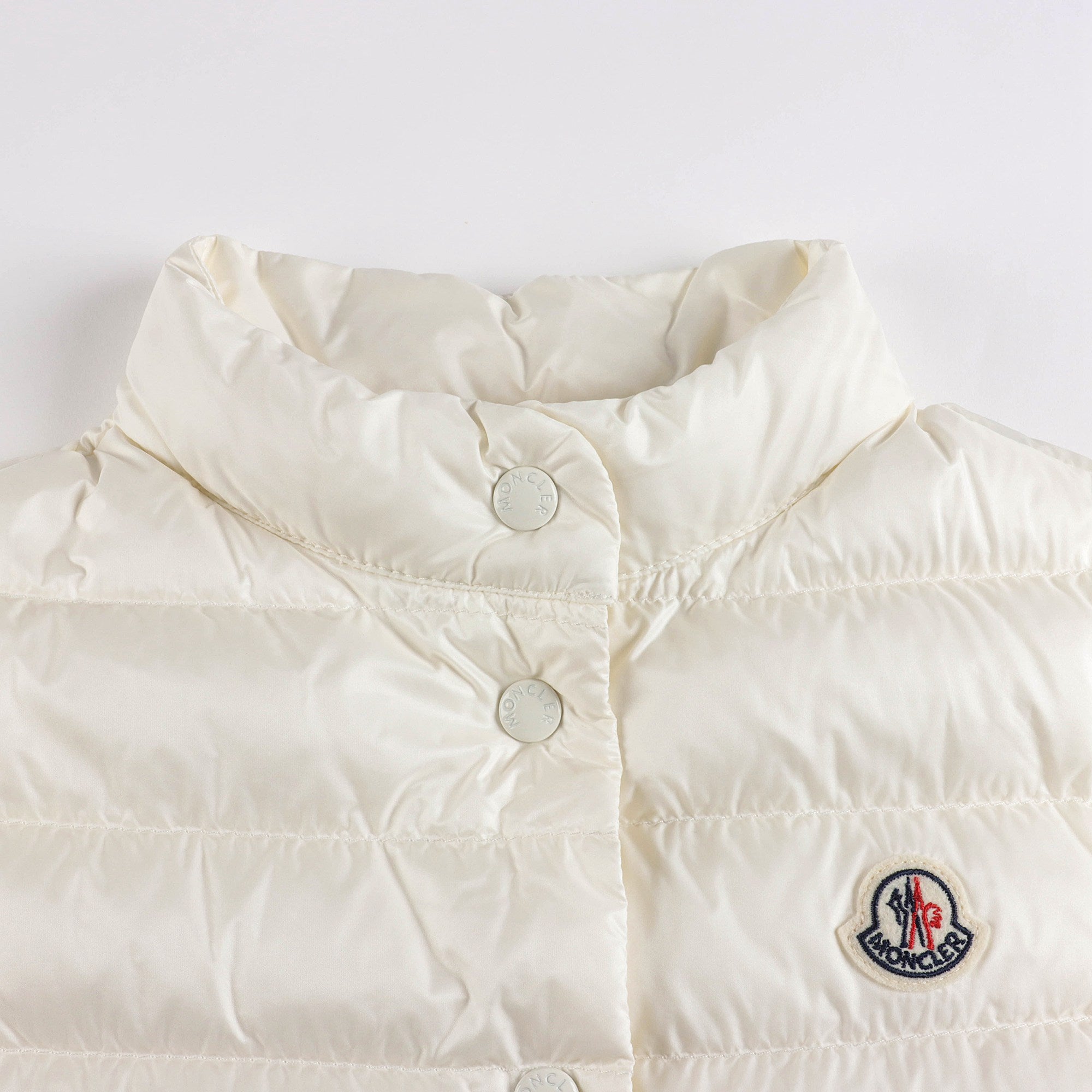 Boys & Girls White "LIANE" Padded Down Vest