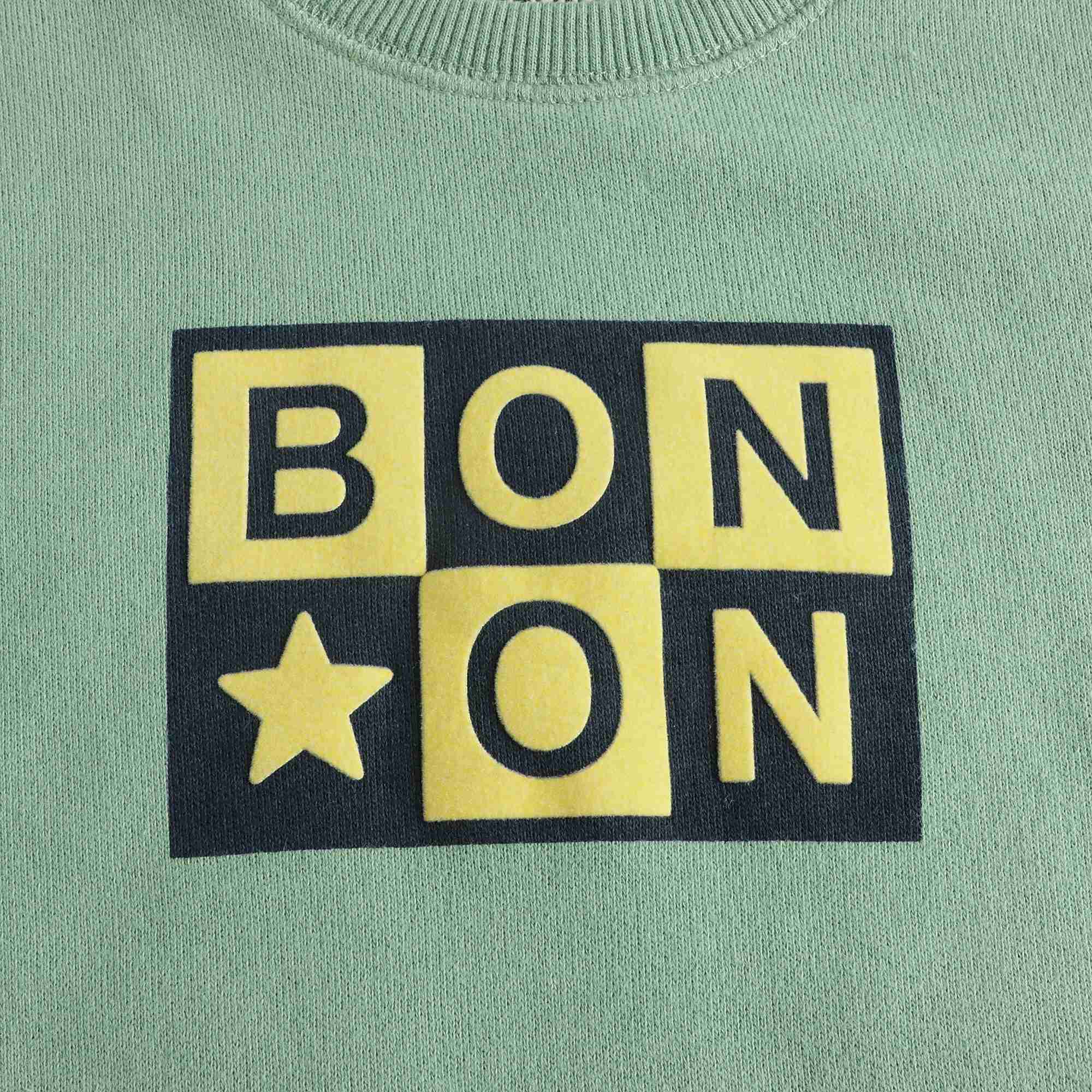 Baby Boys & Girls Green Cotton Sweatshirt